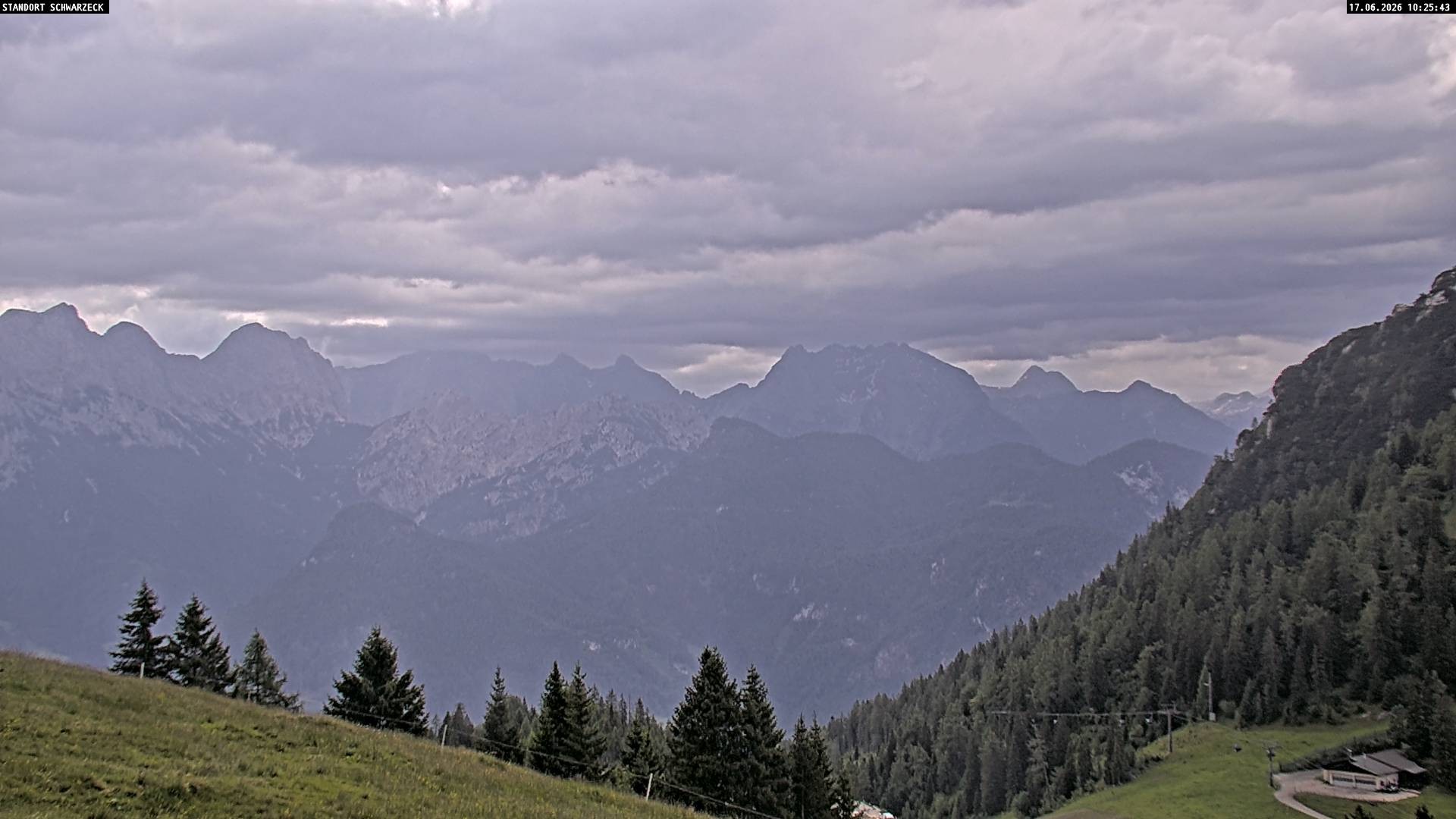 Archiv Foto Webcam Blick von Lofer auf die Berchtesgadener Alpen