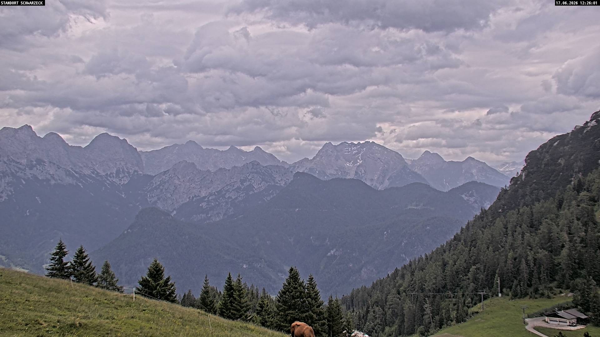Archiv Foto Webcam Blick von Lofer auf die Berchtesgadener Alpen