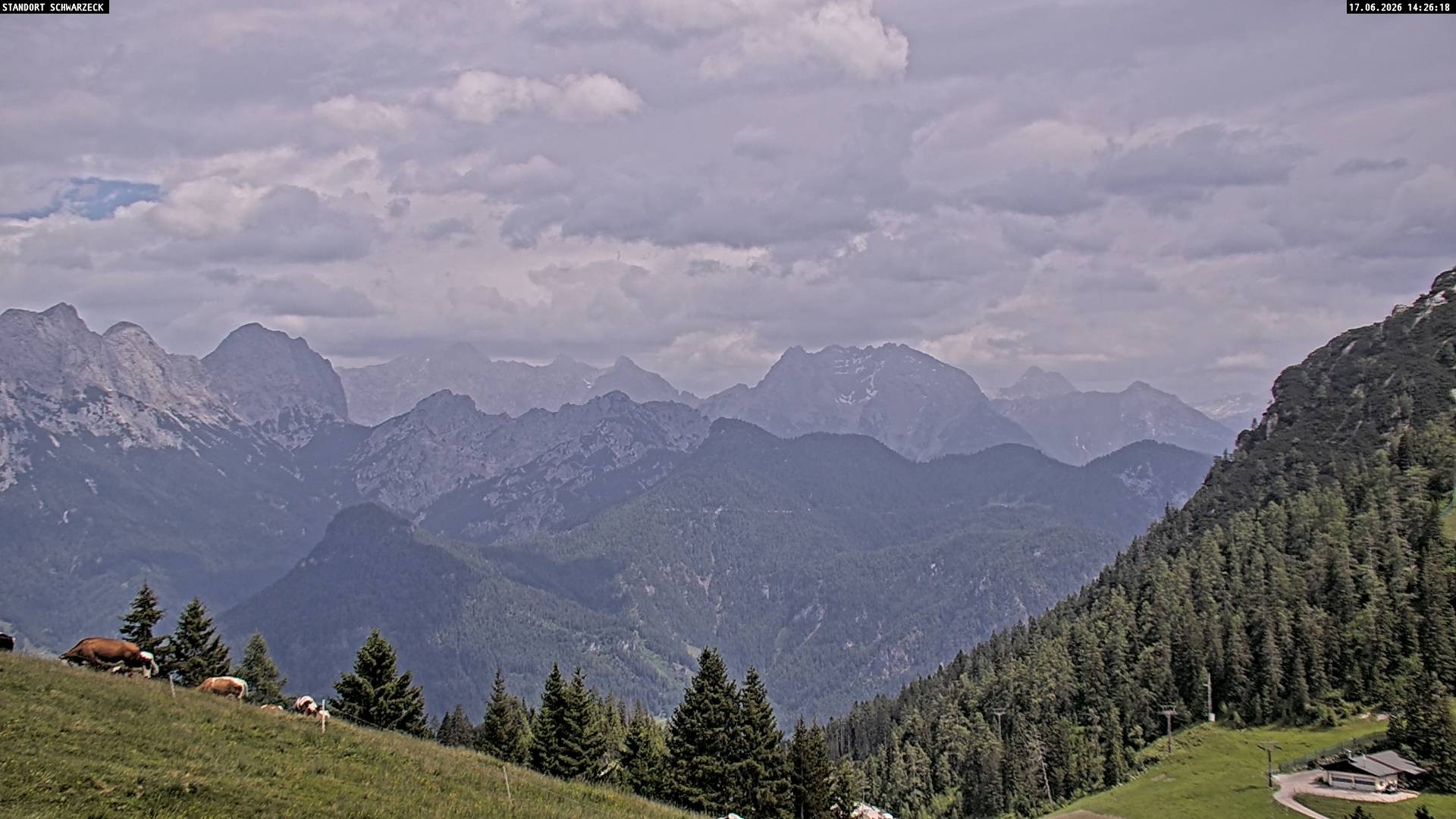 Archiv Foto Webcam Blick von Lofer auf die Berchtesgadener Alpen