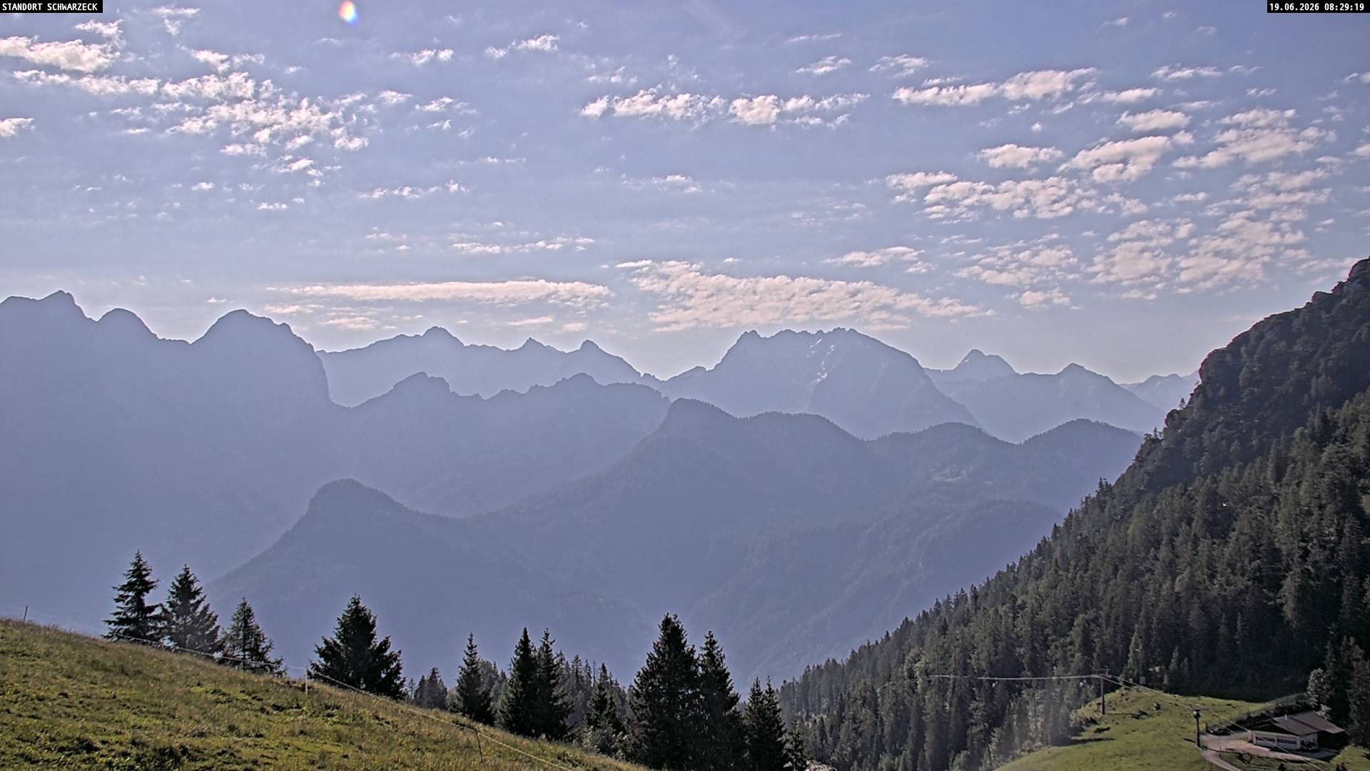 Archiv Foto Webcam Blick von Lofer auf die Berchtesgadener Alpen