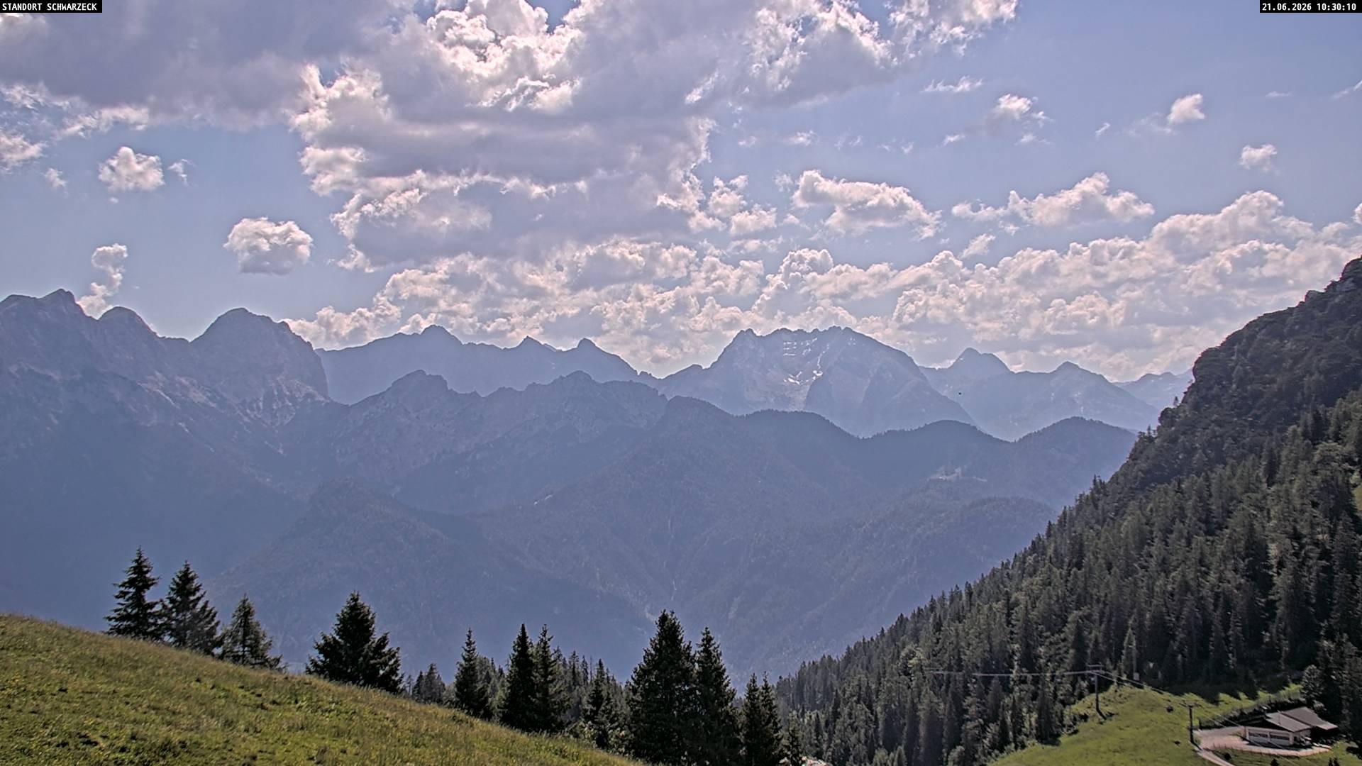 Archiv Foto Webcam Blick von Lofer auf die Berchtesgadener Alpen