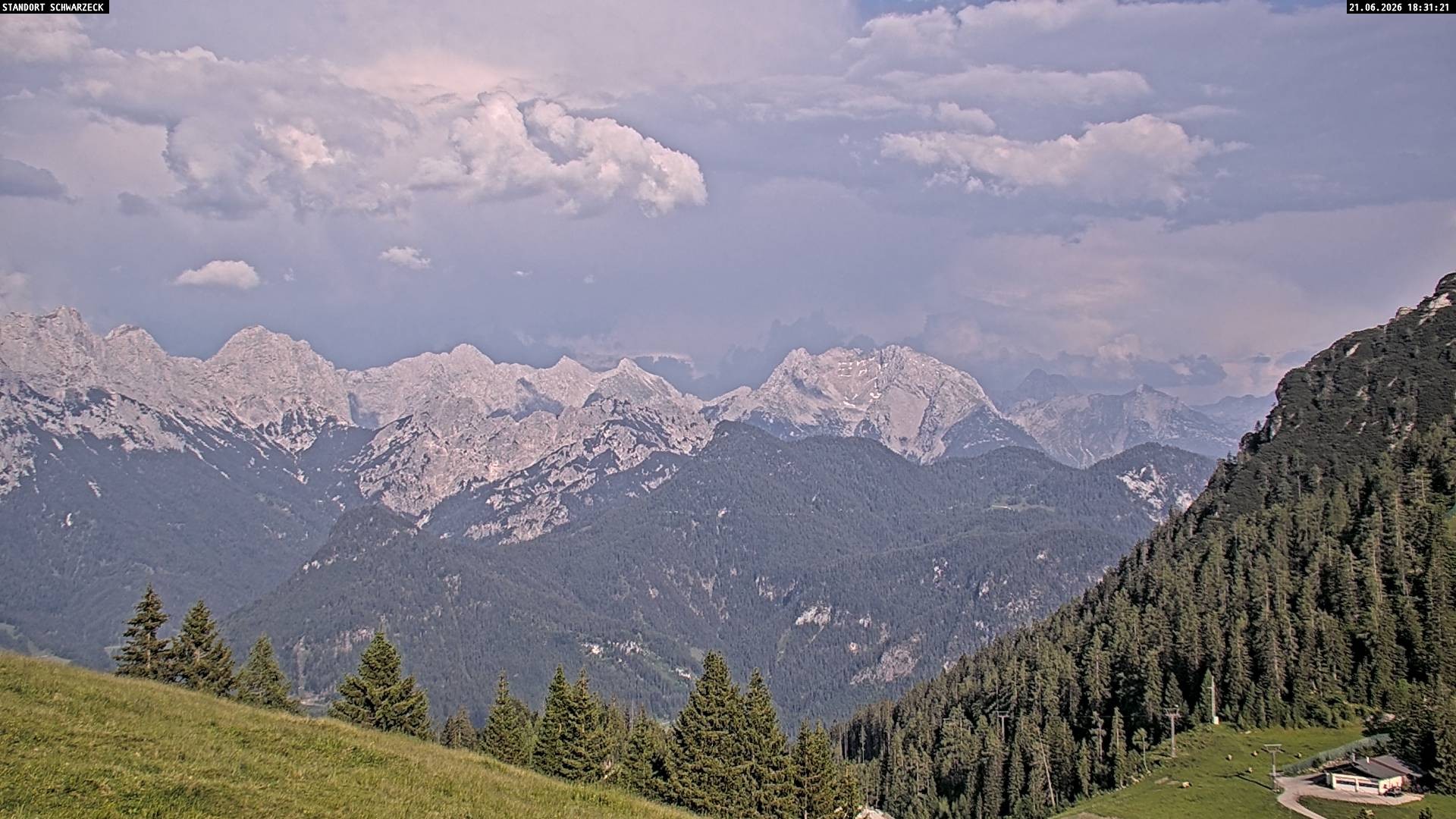 Archiv Foto Webcam Blick von Lofer auf die Berchtesgadener Alpen
