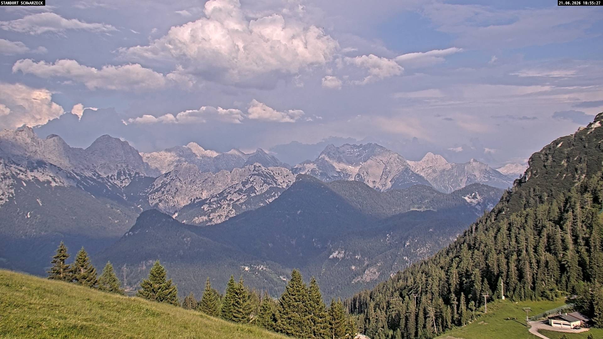 Archiv Foto Webcam Blick von Lofer auf die Berchtesgadener Alpen
