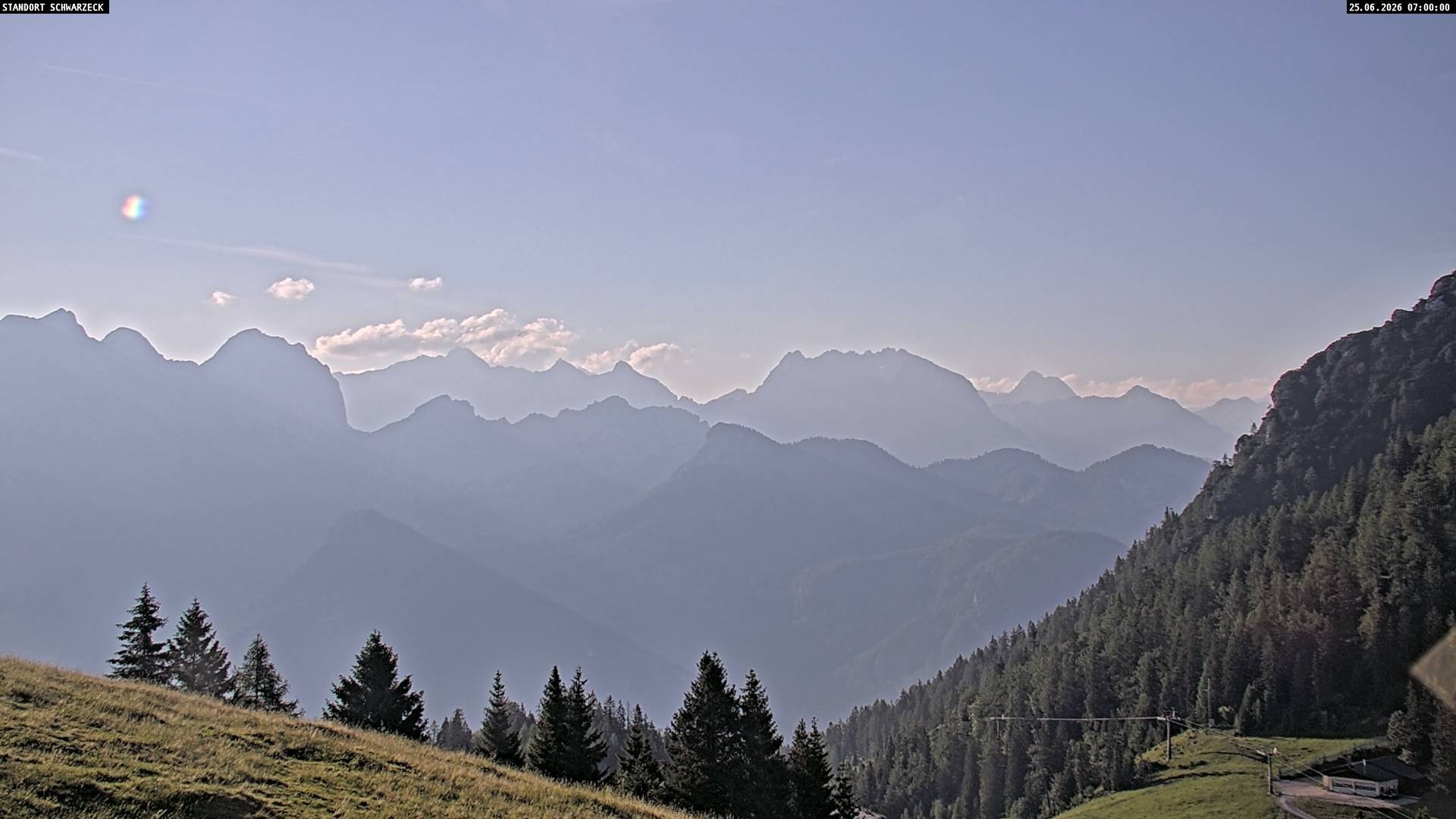 Archiv Foto Webcam Blick von Lofer auf die Berchtesgadener Alpen