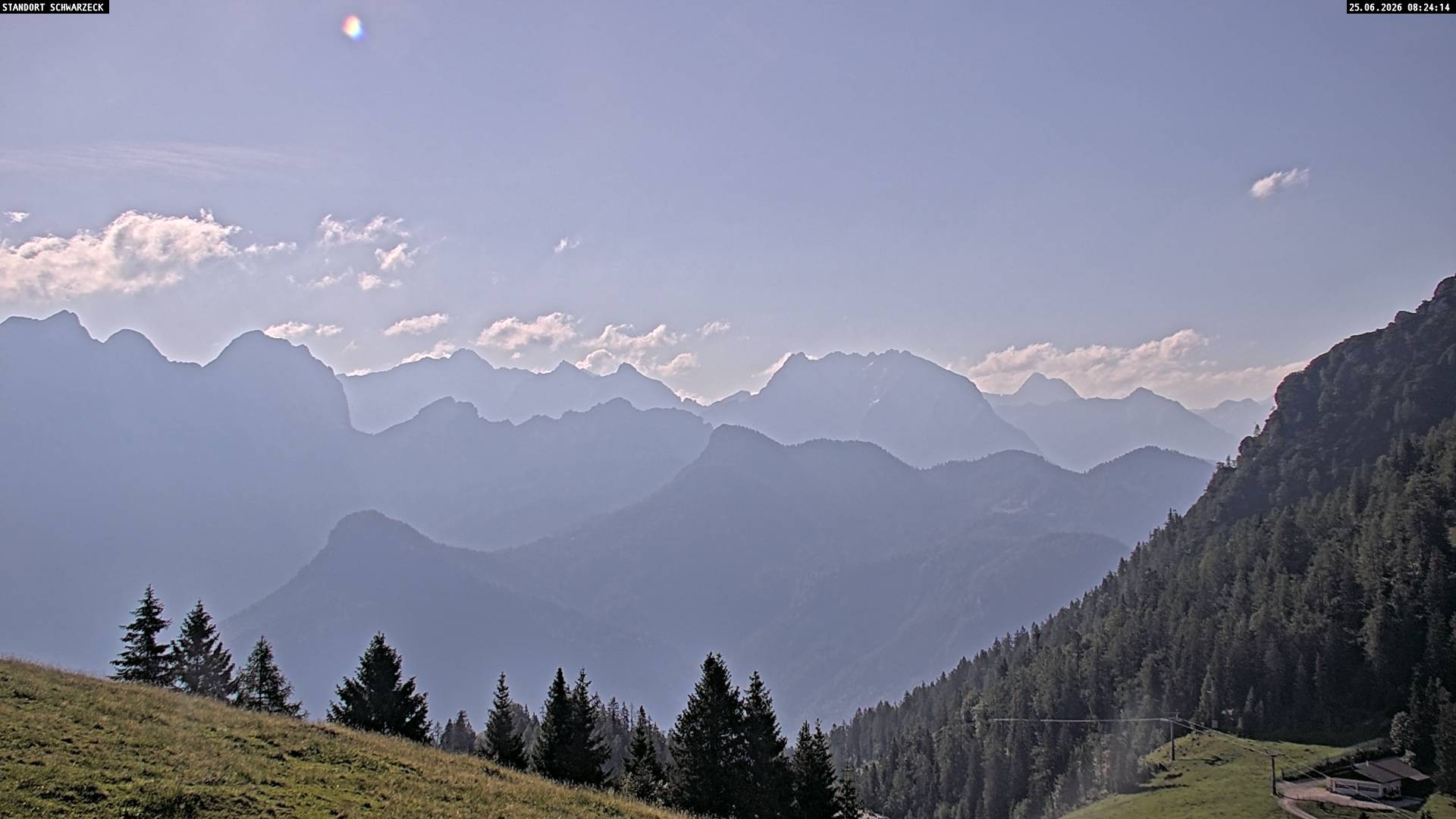 Archiv Foto Webcam Blick von Lofer auf die Berchtesgadener Alpen