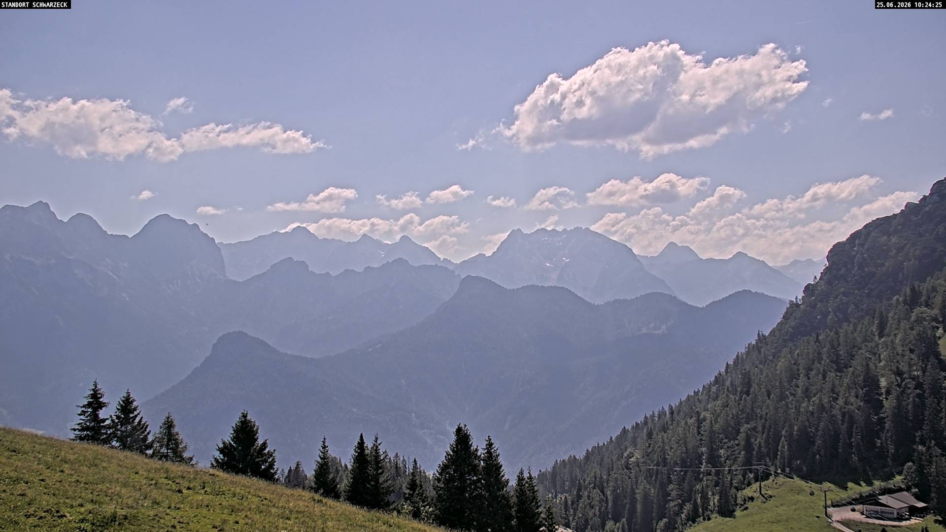 Archiv Foto Webcam Blick von Lofer auf die Berchtesgadener Alpen
