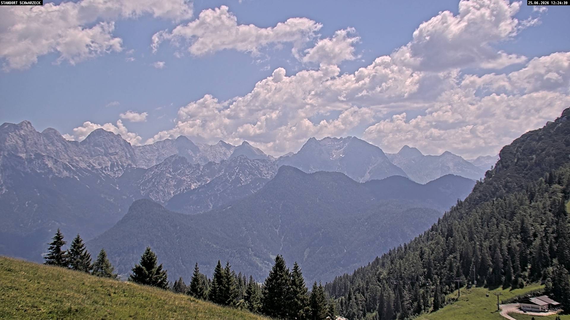 Archiv Foto Webcam Blick von Lofer auf die Berchtesgadener Alpen
