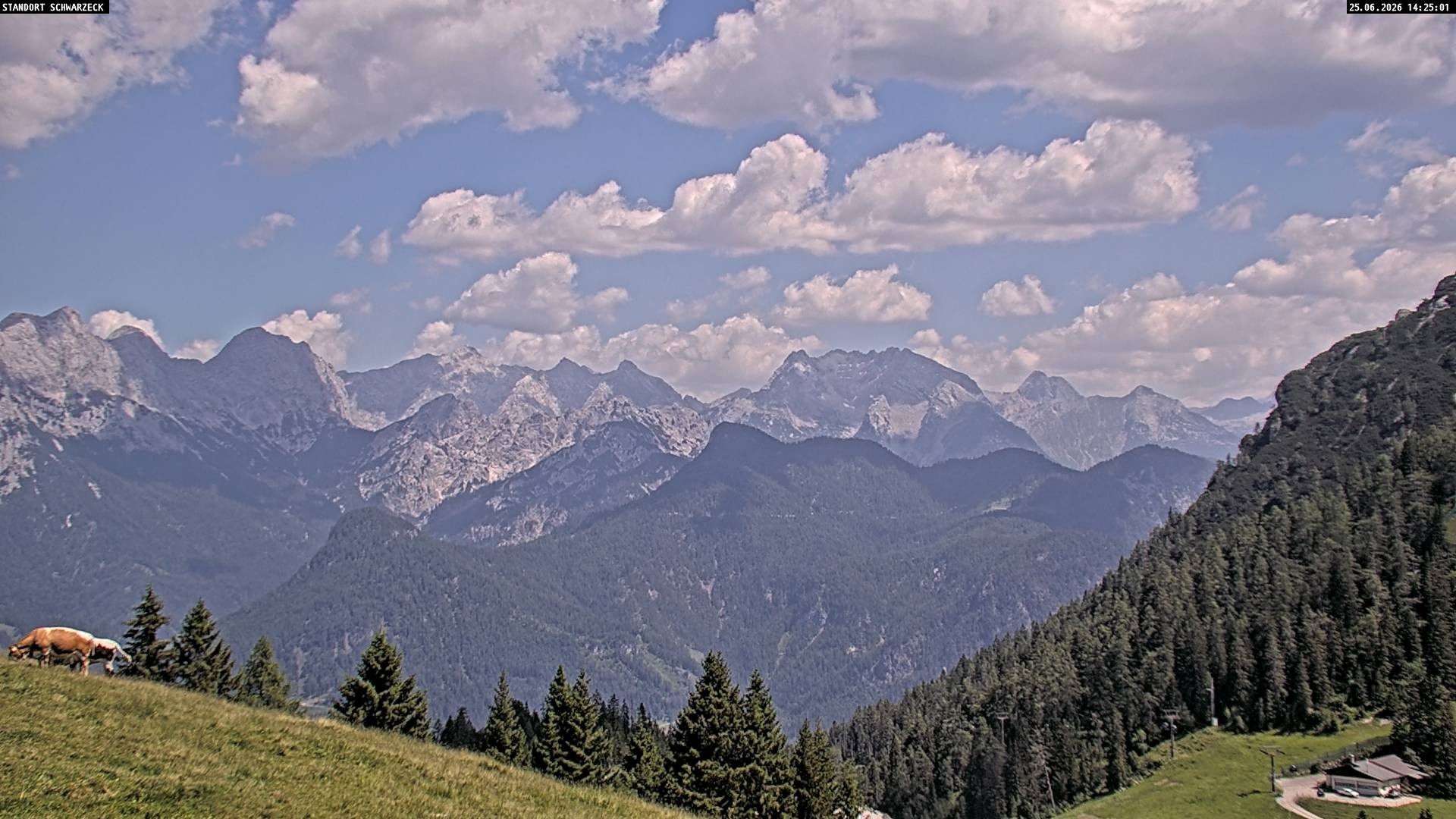 Archiv Foto Webcam Blick von Lofer auf die Berchtesgadener Alpen