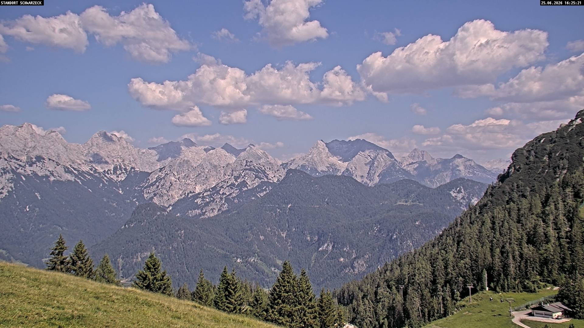 Archiv Foto Webcam Blick von Lofer auf die Berchtesgadener Alpen