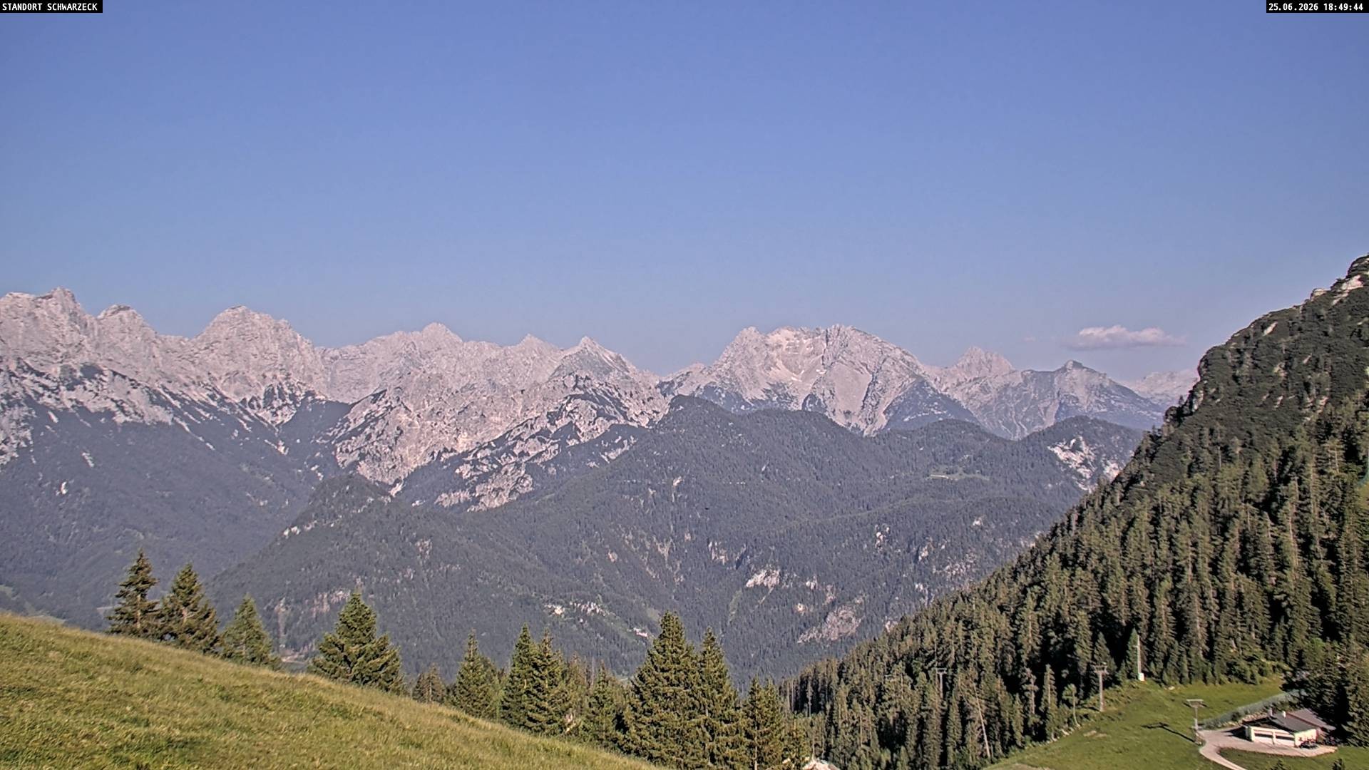 Archiv Foto Webcam Blick von Lofer auf die Berchtesgadener Alpen