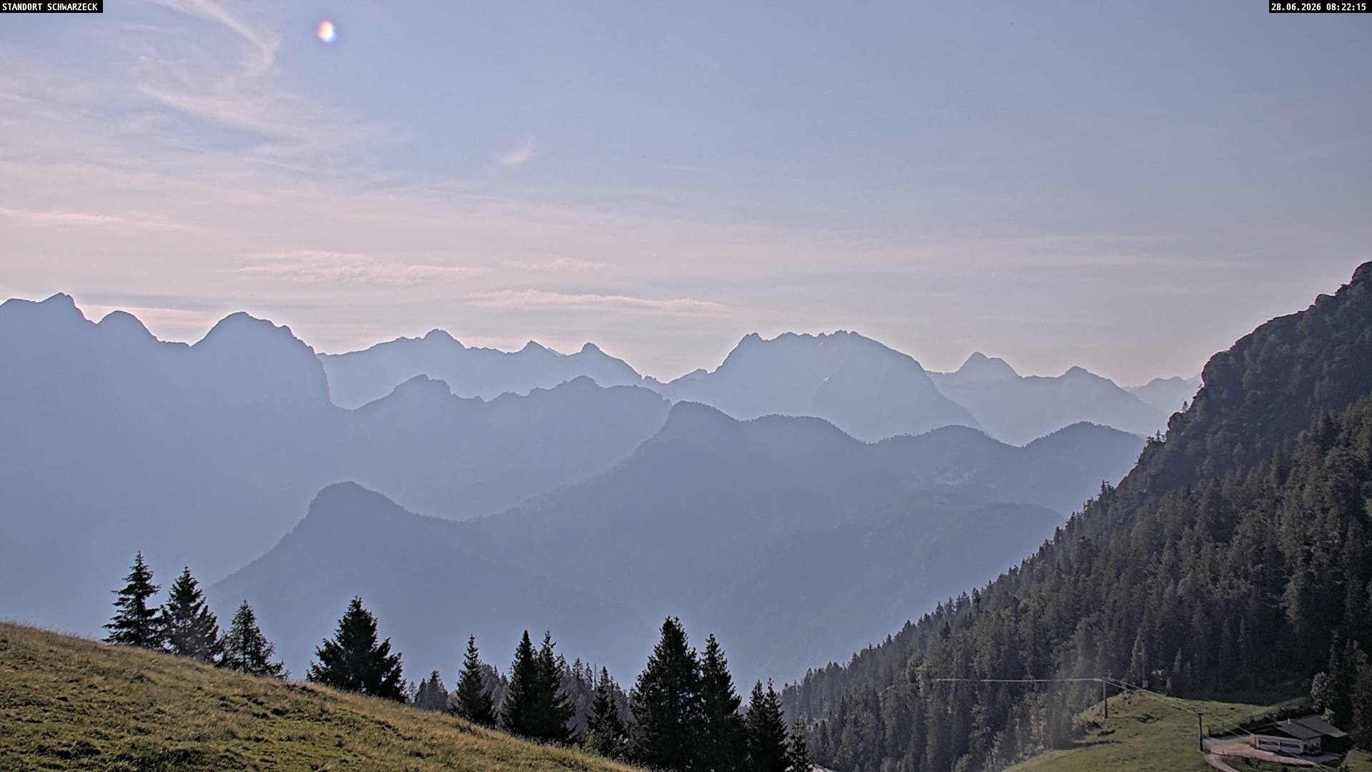 Archiv Foto Webcam Blick von Lofer auf die Berchtesgadener Alpen