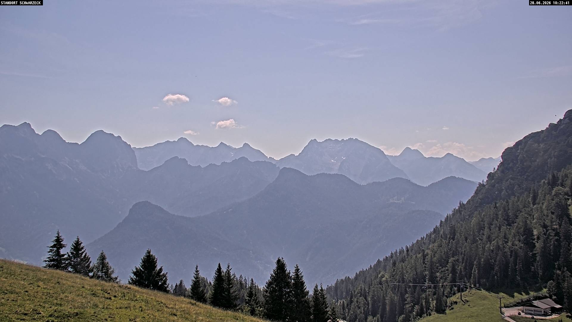 Archiv Foto Webcam Blick von Lofer auf die Berchtesgadener Alpen