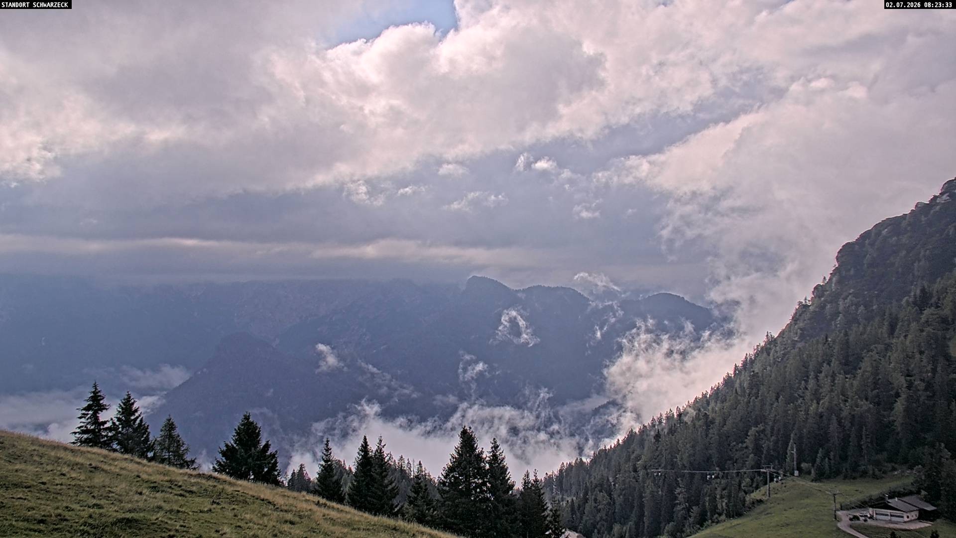 Archived image Webcam Alps of Berchtesgaden from Lofer, Tyrol