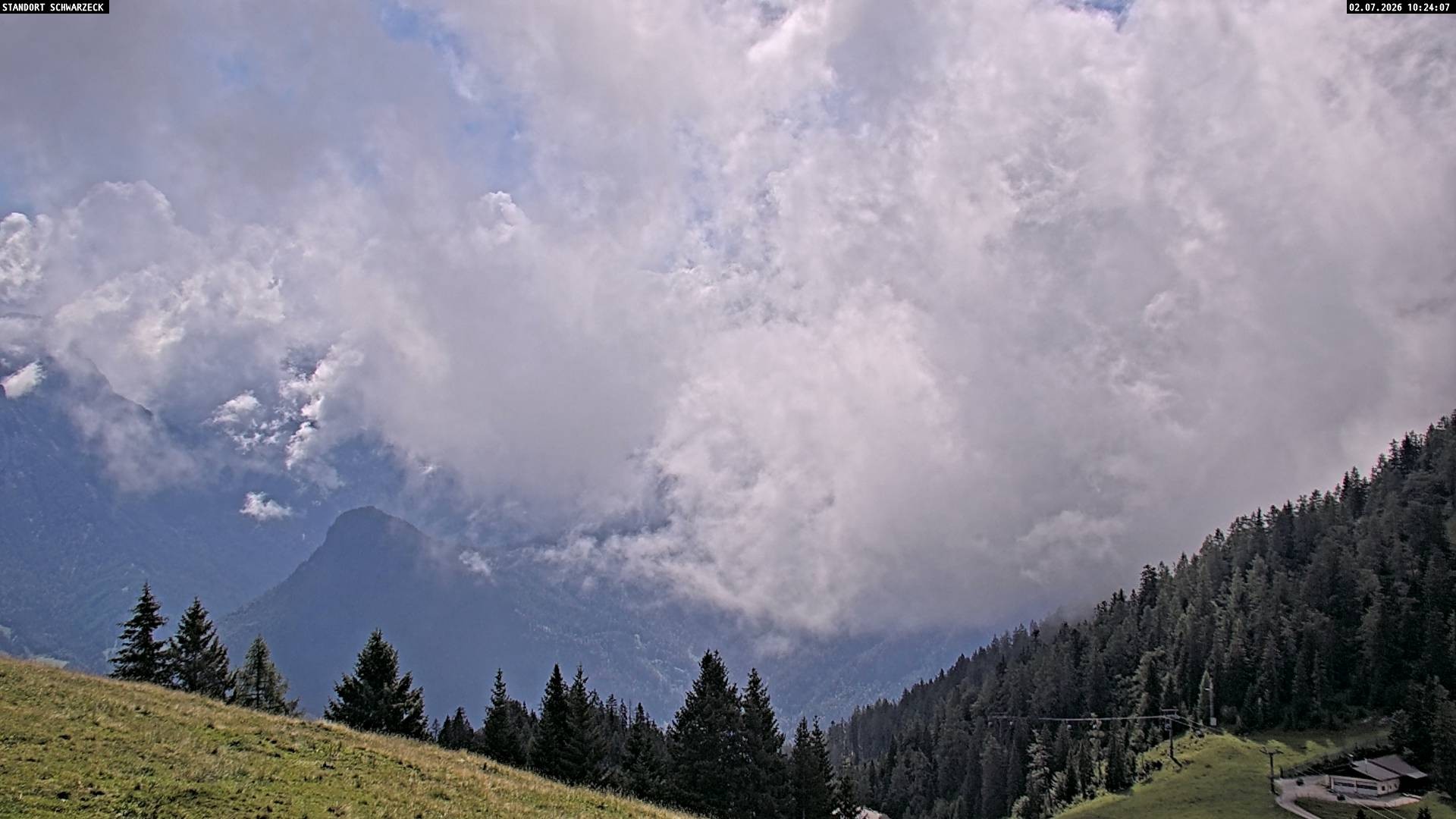 Archiv Foto Webcam Blick von Lofer auf die Berchtesgadener Alpen