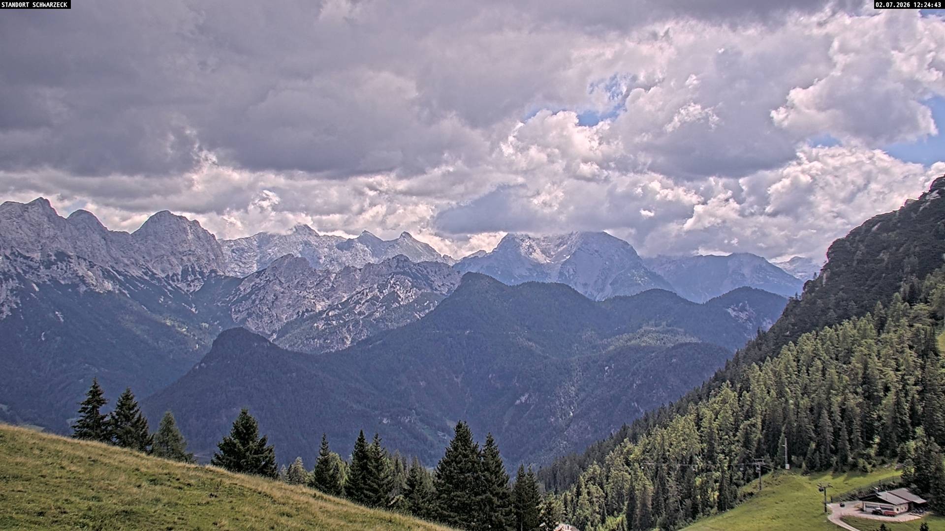 Archiv Foto Webcam Blick von Lofer auf die Berchtesgadener Alpen