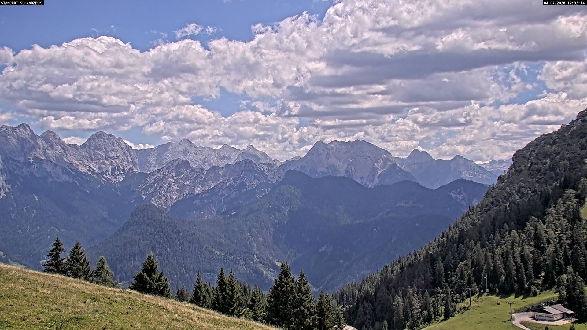 Archiv Foto Webcam Blick von Lofer auf die Berchtesgadener Alpen