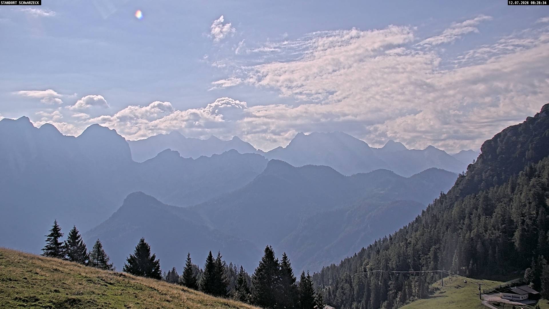 Archiv Foto Webcam Blick von Lofer auf die Berchtesgadener Alpen