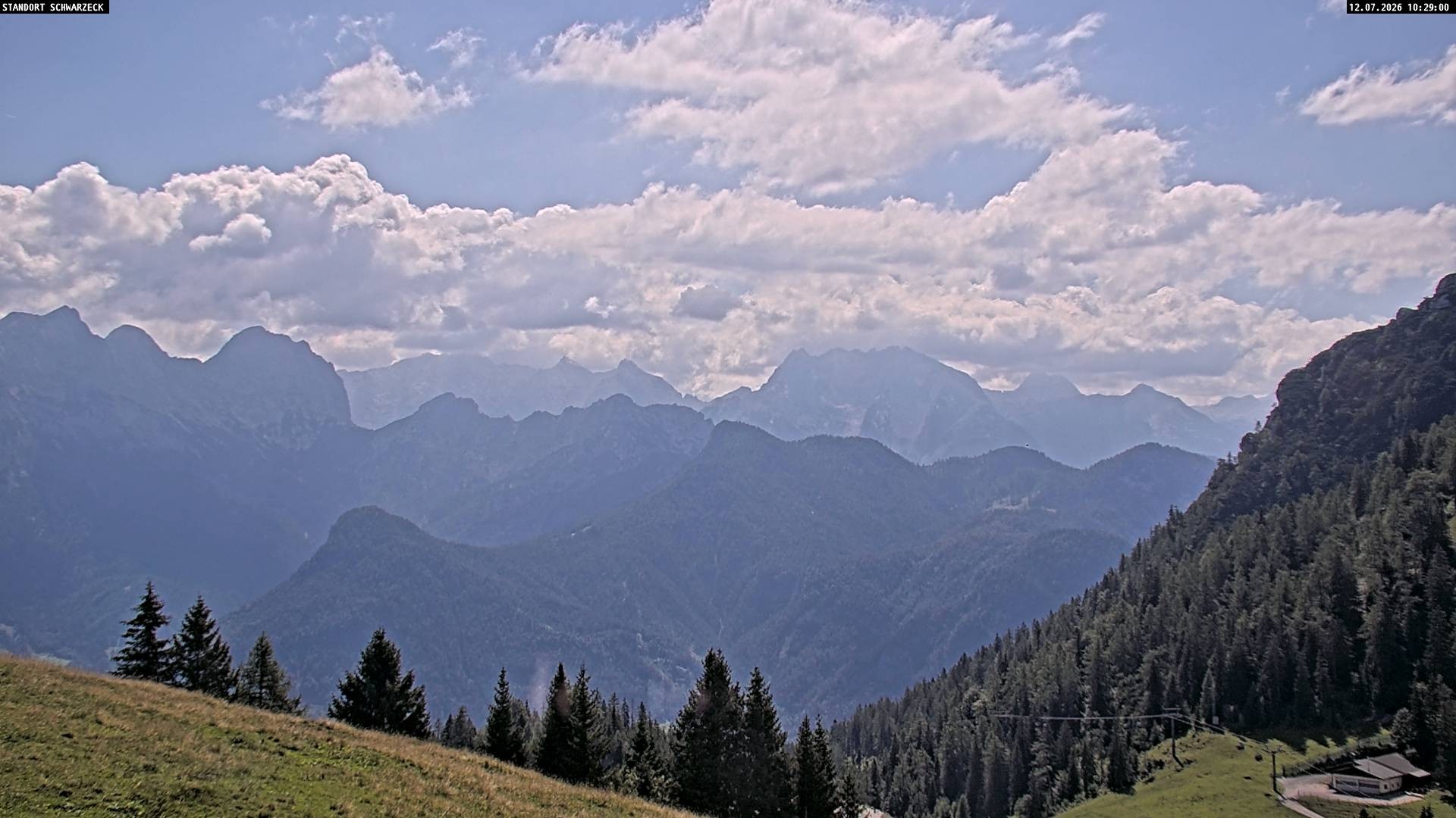 Archiv Foto Webcam Blick von Lofer auf die Berchtesgadener Alpen