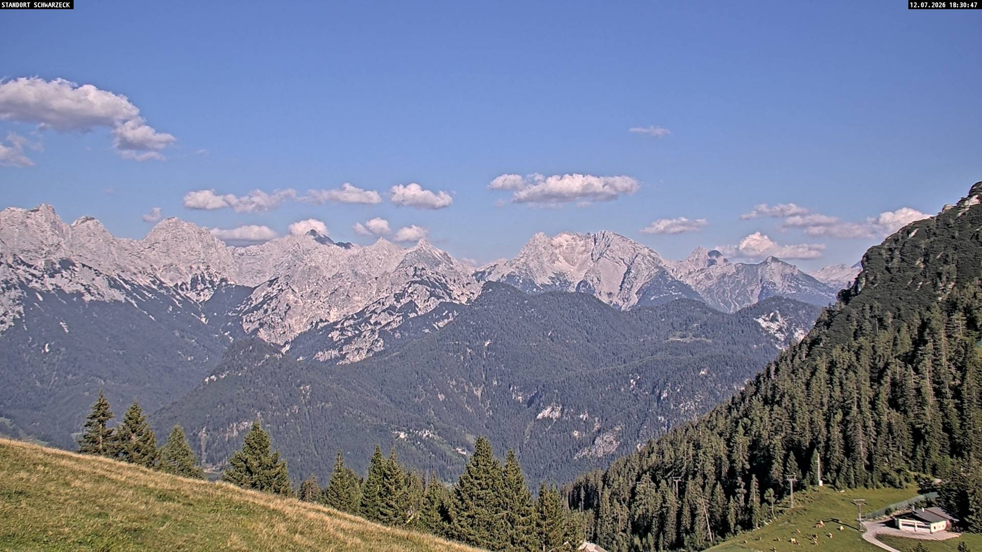 Archived image Webcam Alps of Berchtesgaden from Lofer, Tyrol