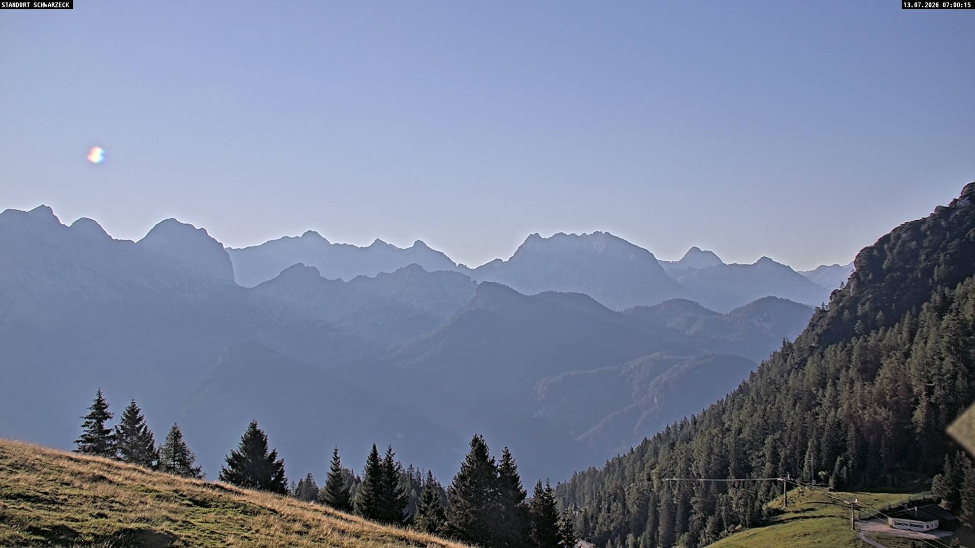 Archiv Foto Webcam Blick von Lofer auf die Berchtesgadener Alpen
