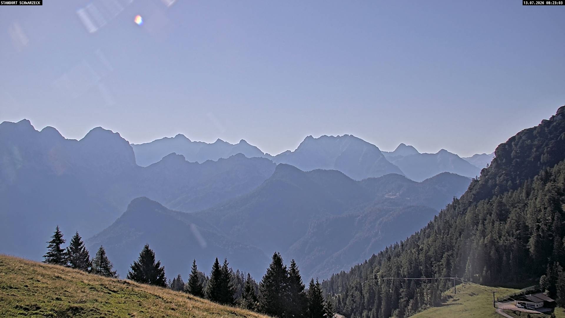 Archiv Foto Webcam Blick von Lofer auf die Berchtesgadener Alpen