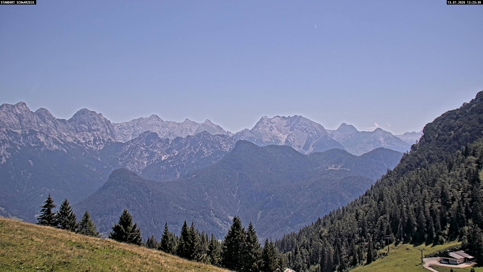 Archiv Foto Webcam Blick von Lofer auf die Berchtesgadener Alpen