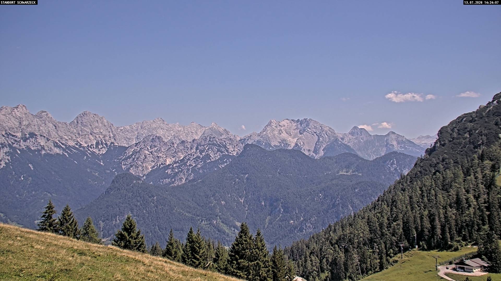 Archiv Foto Webcam Blick von Lofer auf die Berchtesgadener Alpen