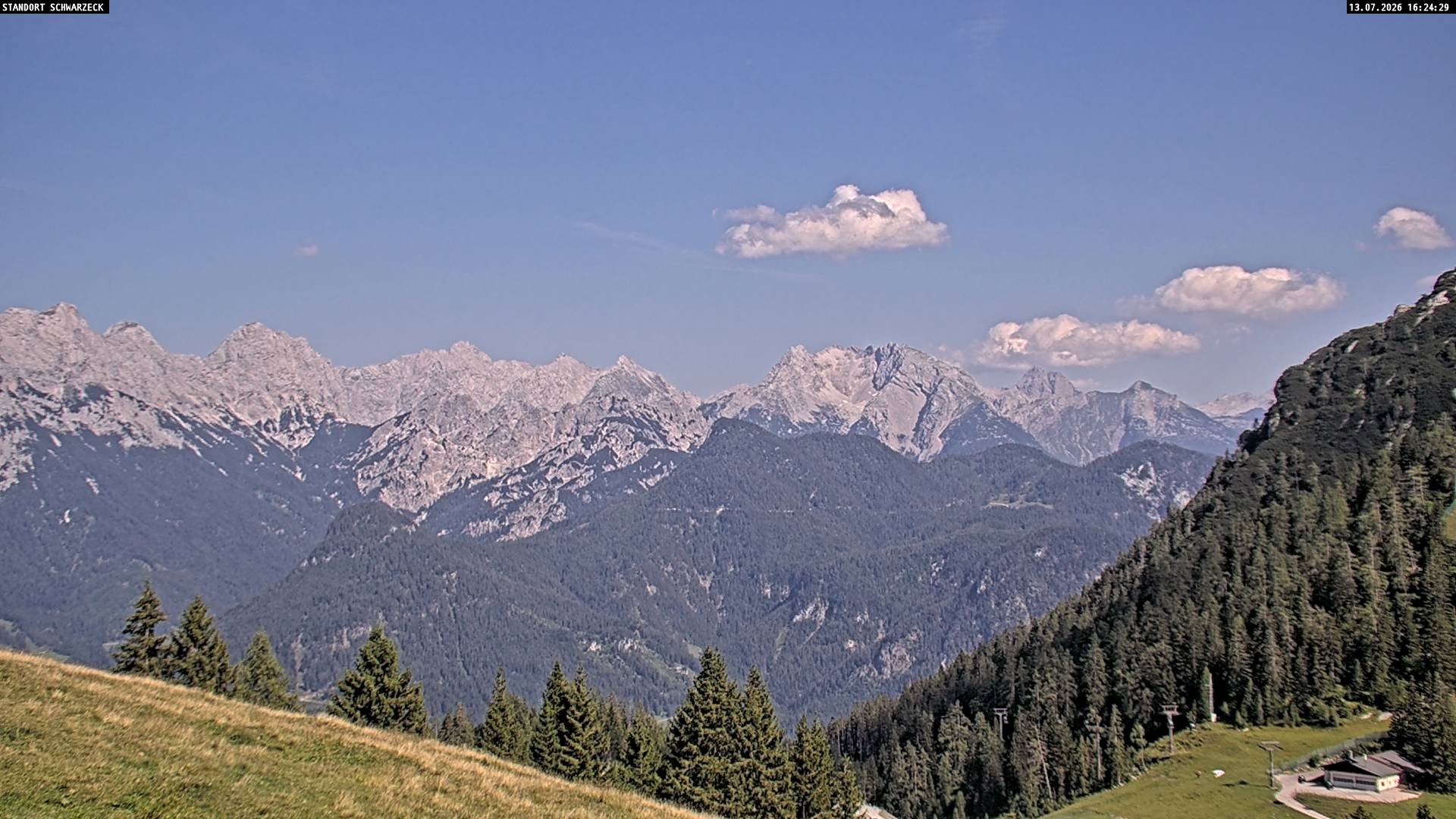 Archiv Foto Webcam Blick von Lofer auf die Berchtesgadener Alpen