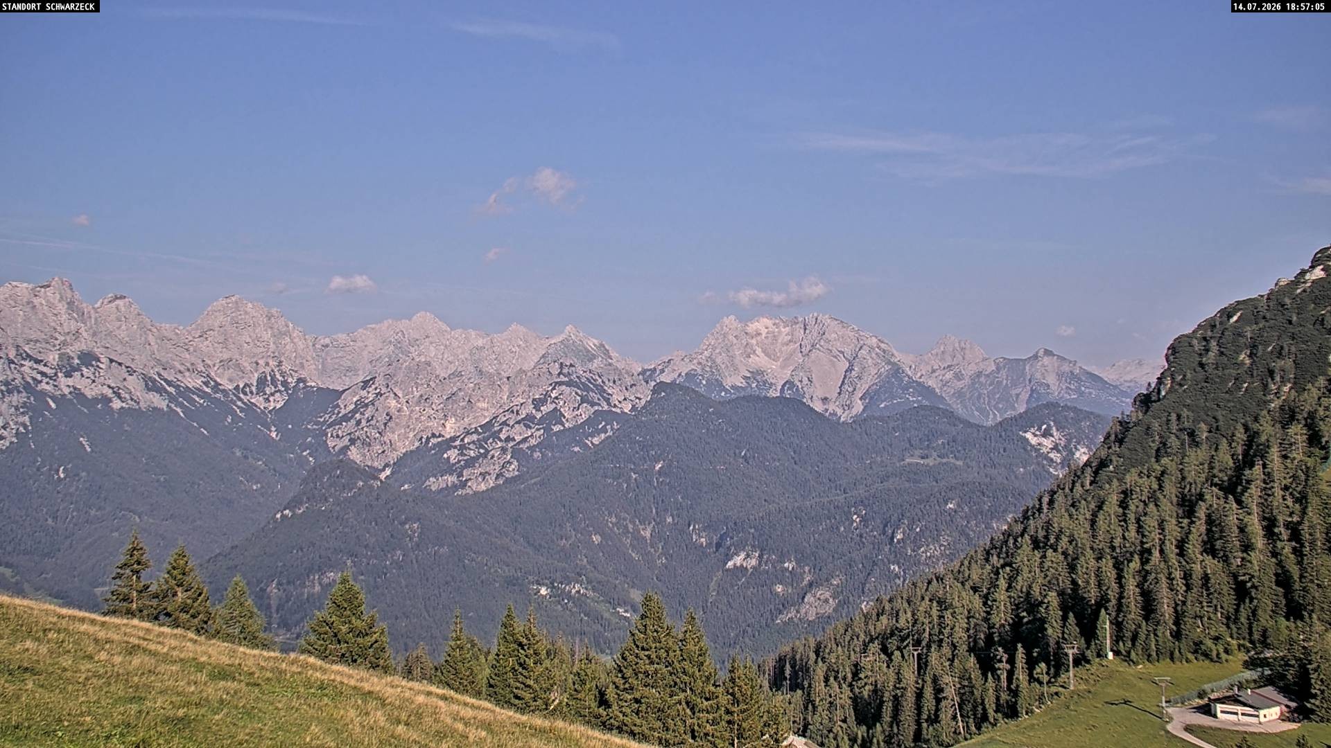 Archiv Foto Webcam Blick von Lofer auf die Berchtesgadener Alpen