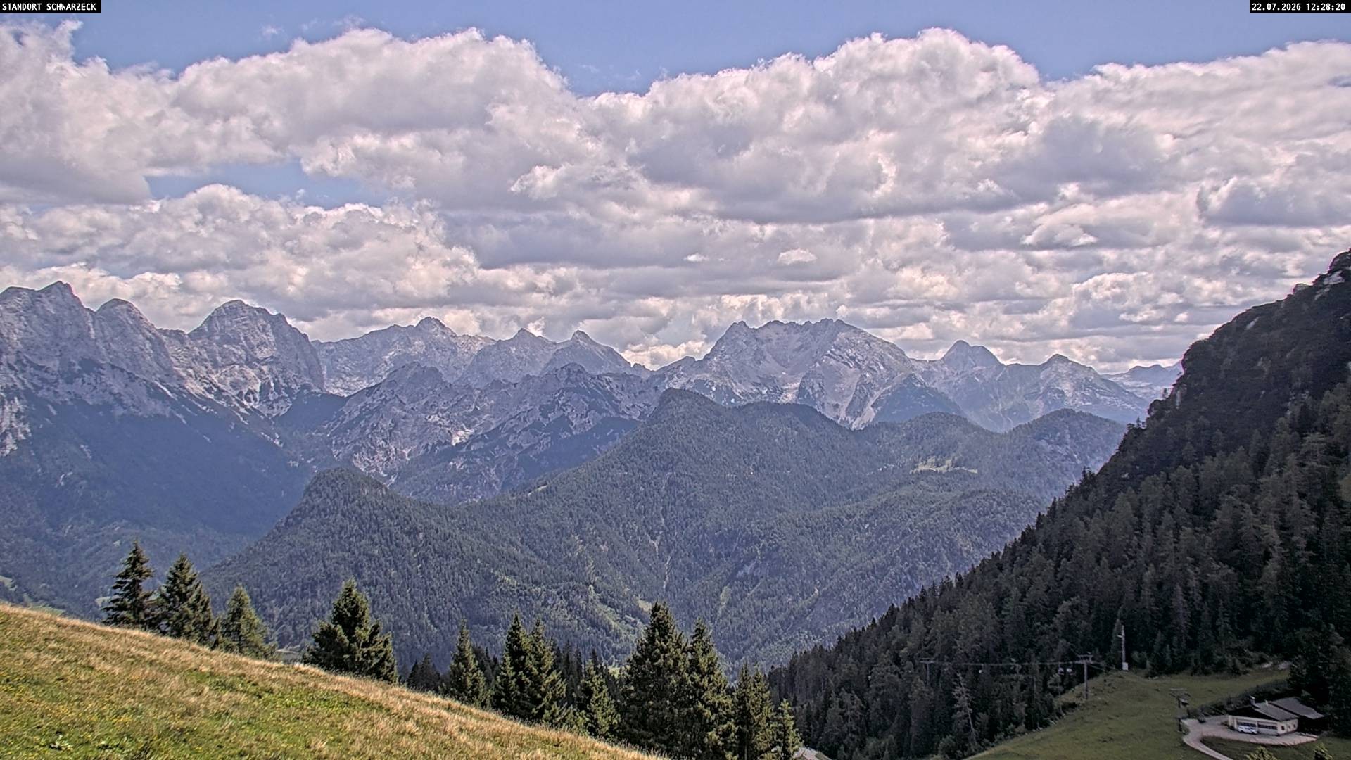 Archiv Foto Webcam Blick von Lofer auf die Berchtesgadener Alpen