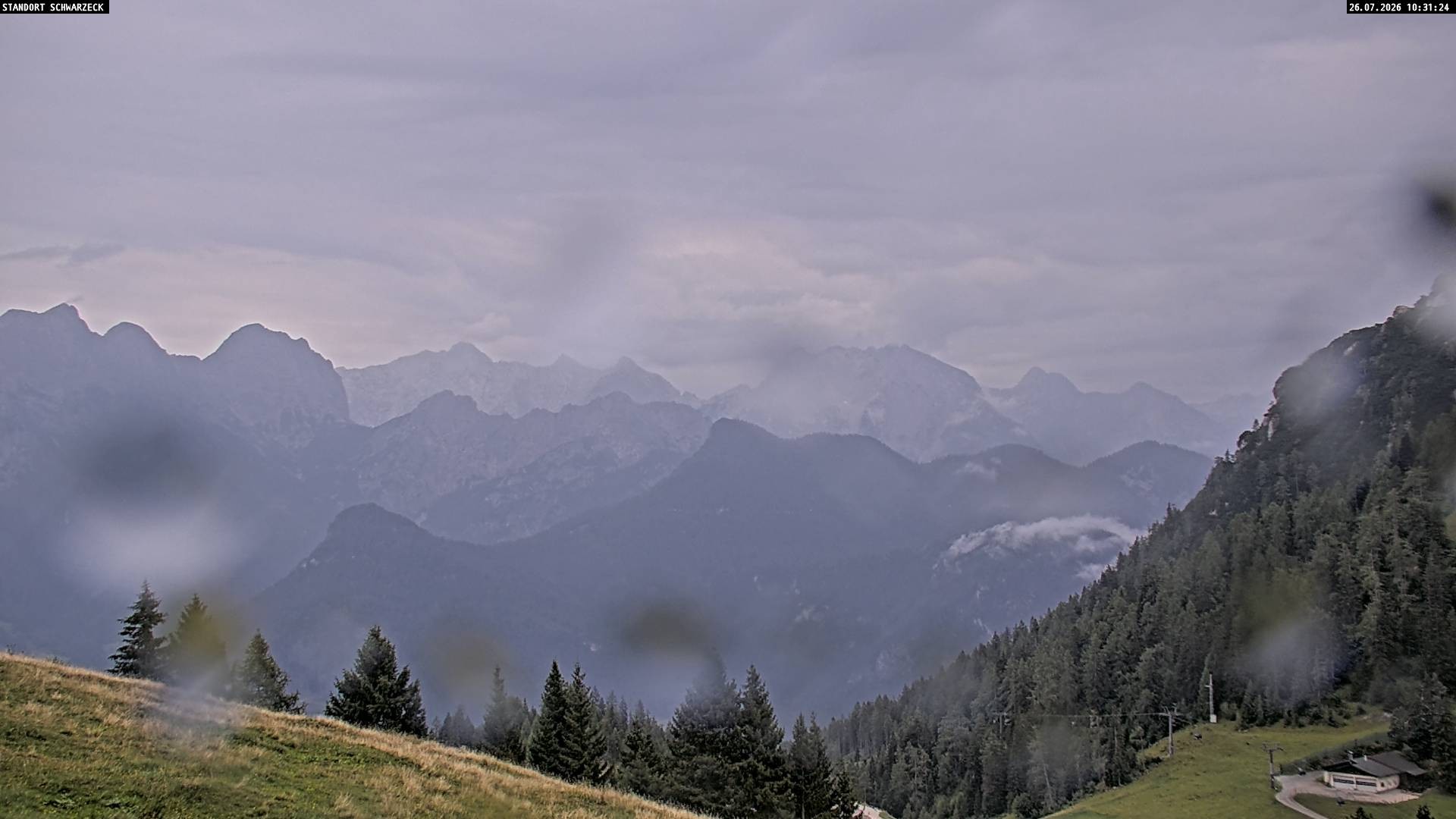 Archiv Foto Webcam Blick von Lofer auf die Berchtesgadener Alpen