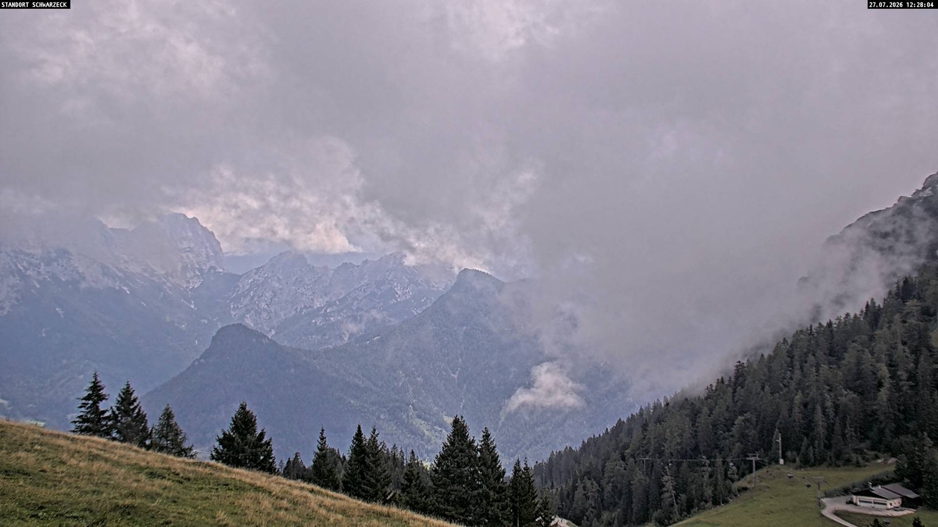 Archiv Foto Webcam Blick von Lofer auf die Berchtesgadener Alpen