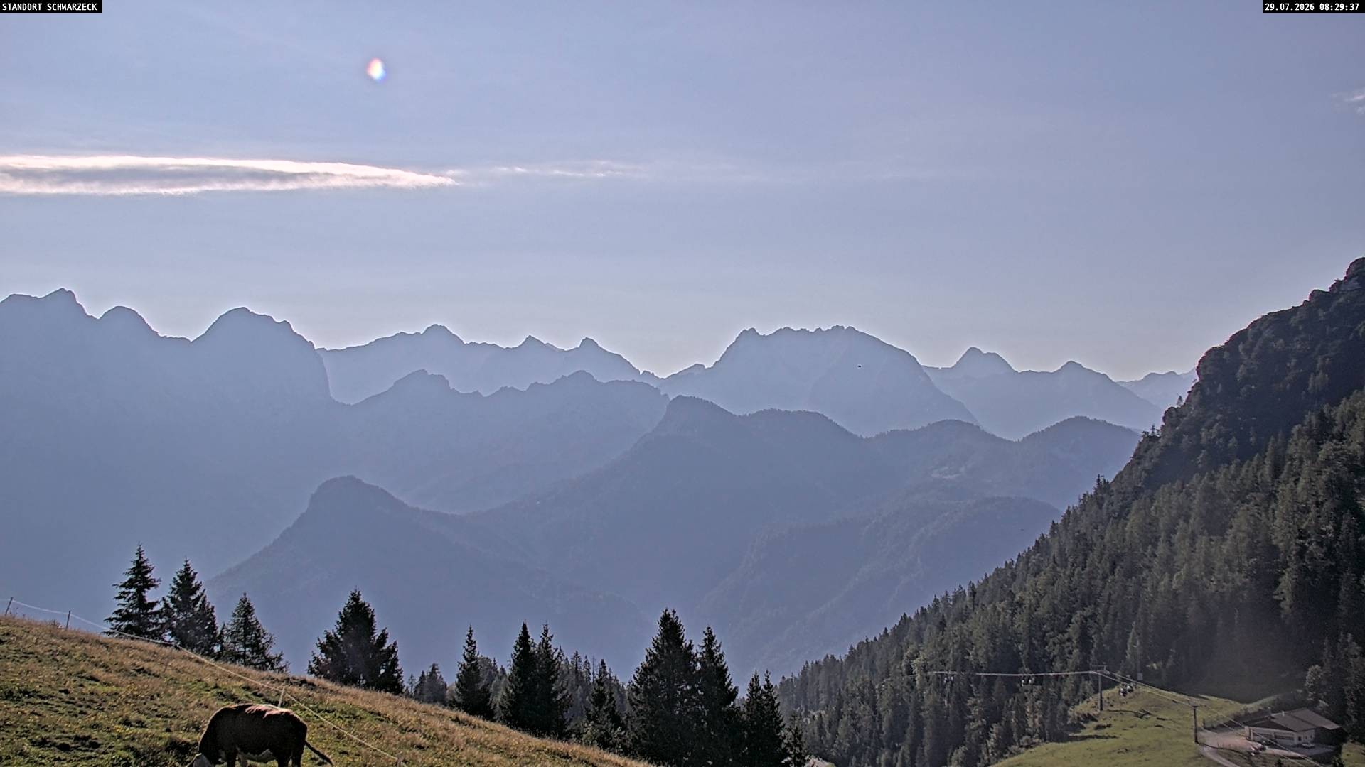 Archiv Foto Webcam Blick von Lofer auf die Berchtesgadener Alpen