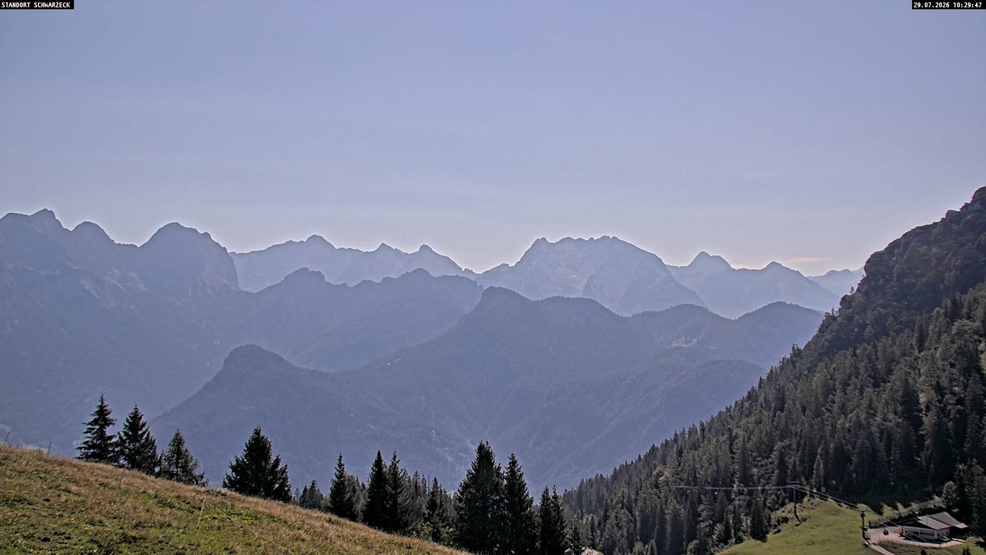 Archiv Foto Webcam Blick von Lofer auf die Berchtesgadener Alpen