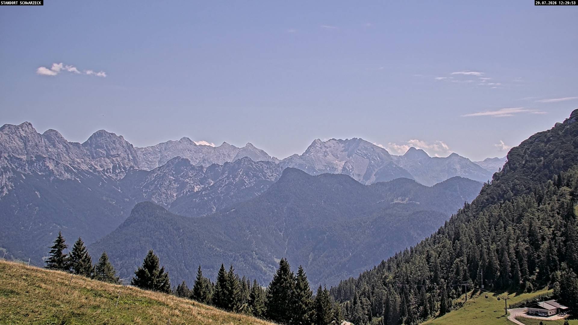 Archiv Foto Webcam Blick von Lofer auf die Berchtesgadener Alpen
