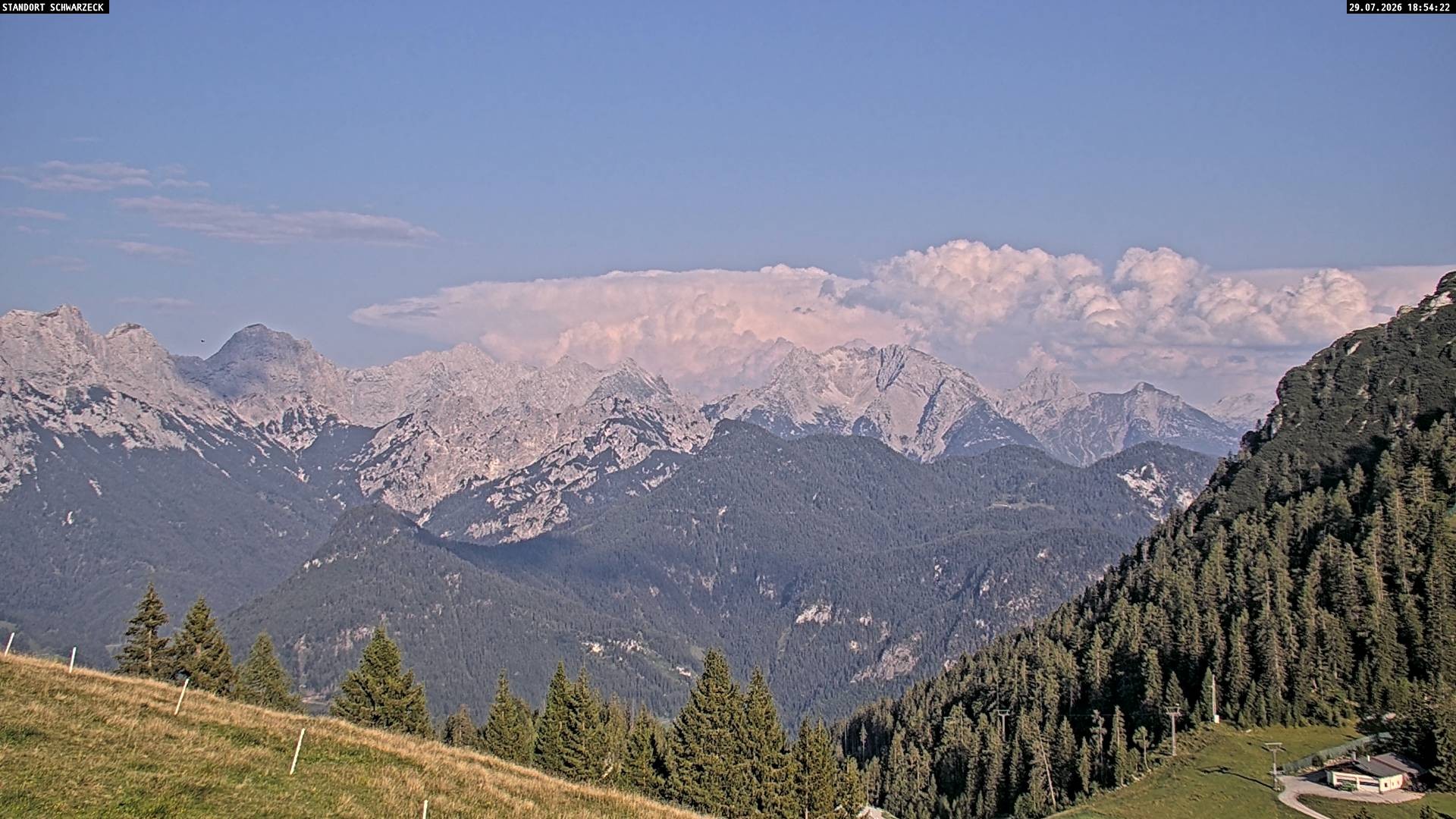 Archiv Foto Webcam Blick von Lofer auf die Berchtesgadener Alpen