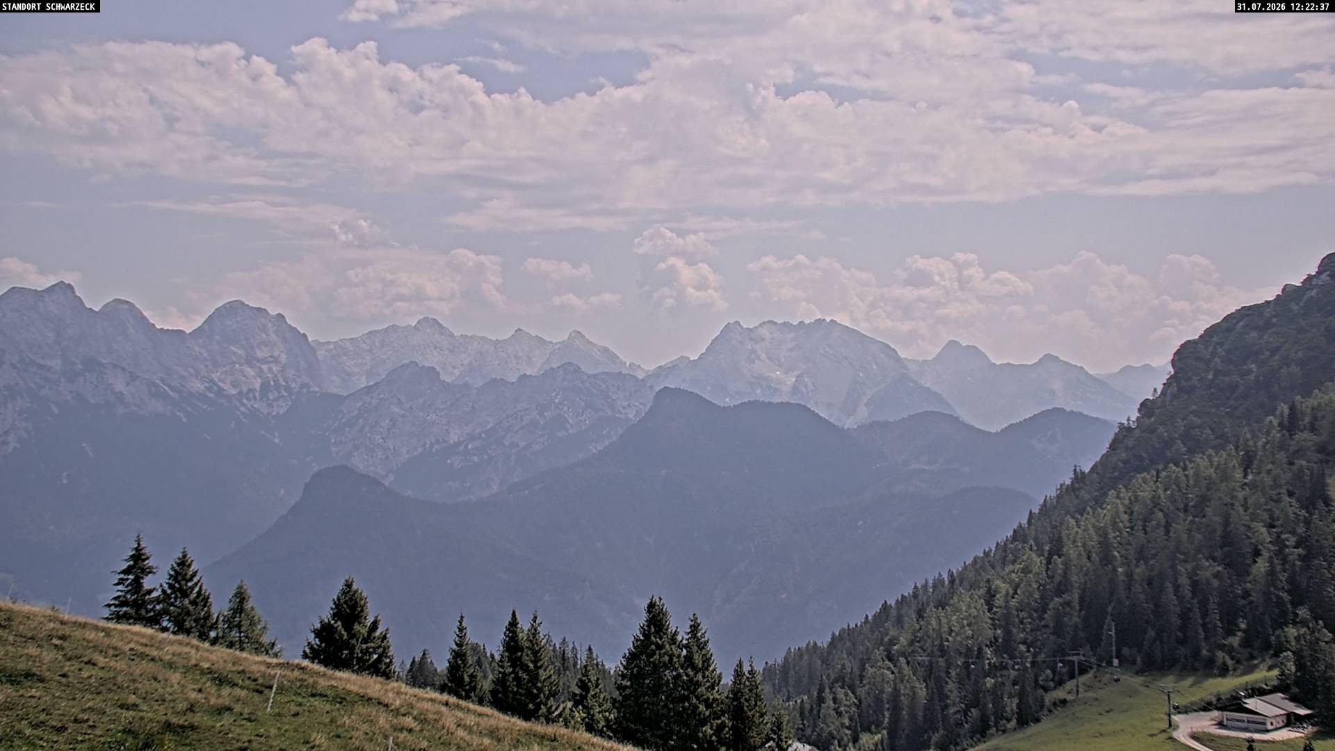 Archived image Webcam Alps of Berchtesgaden from Lofer, Tyrol