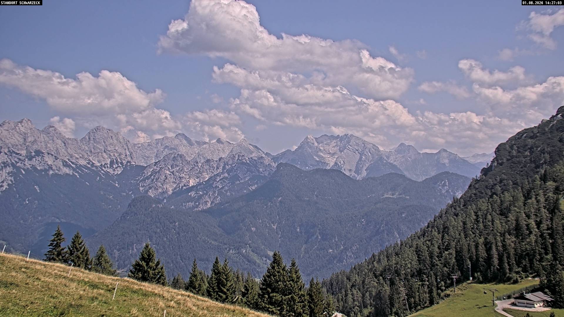 Archiv Foto Webcam Blick von Lofer auf die Berchtesgadener Alpen