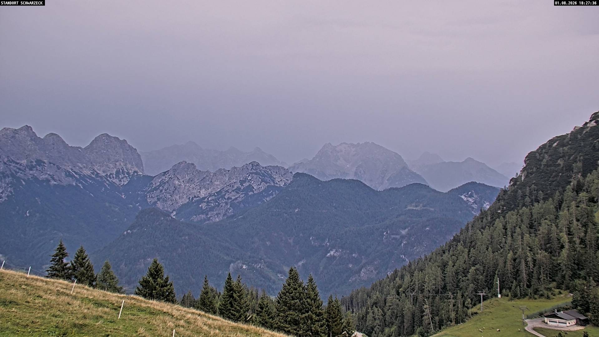Archiv Foto Webcam Blick von Lofer auf die Berchtesgadener Alpen