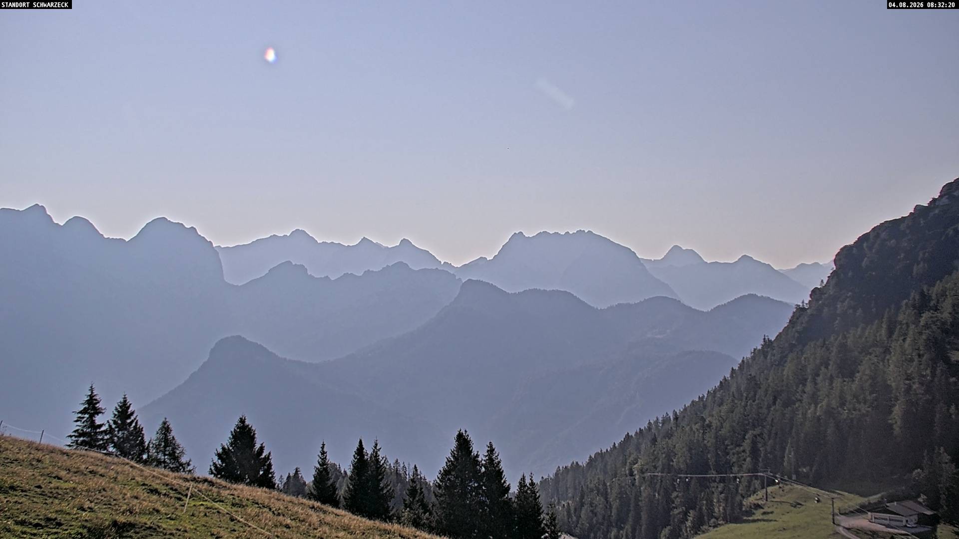 Archiv Foto Webcam Blick von Lofer auf die Berchtesgadener Alpen