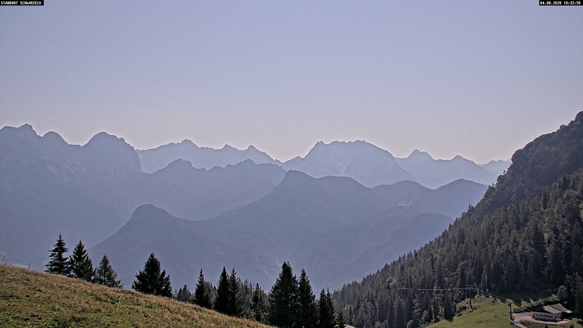 Archiv Foto Webcam Blick von Lofer auf die Berchtesgadener Alpen