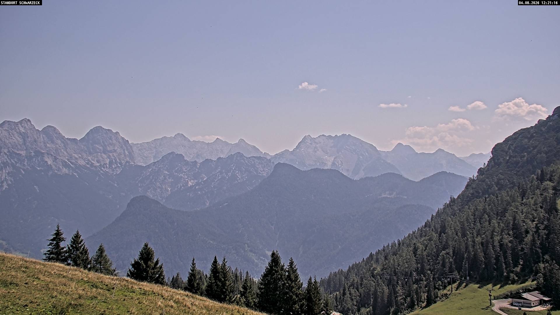 Archiv Foto Webcam Blick von Lofer auf die Berchtesgadener Alpen