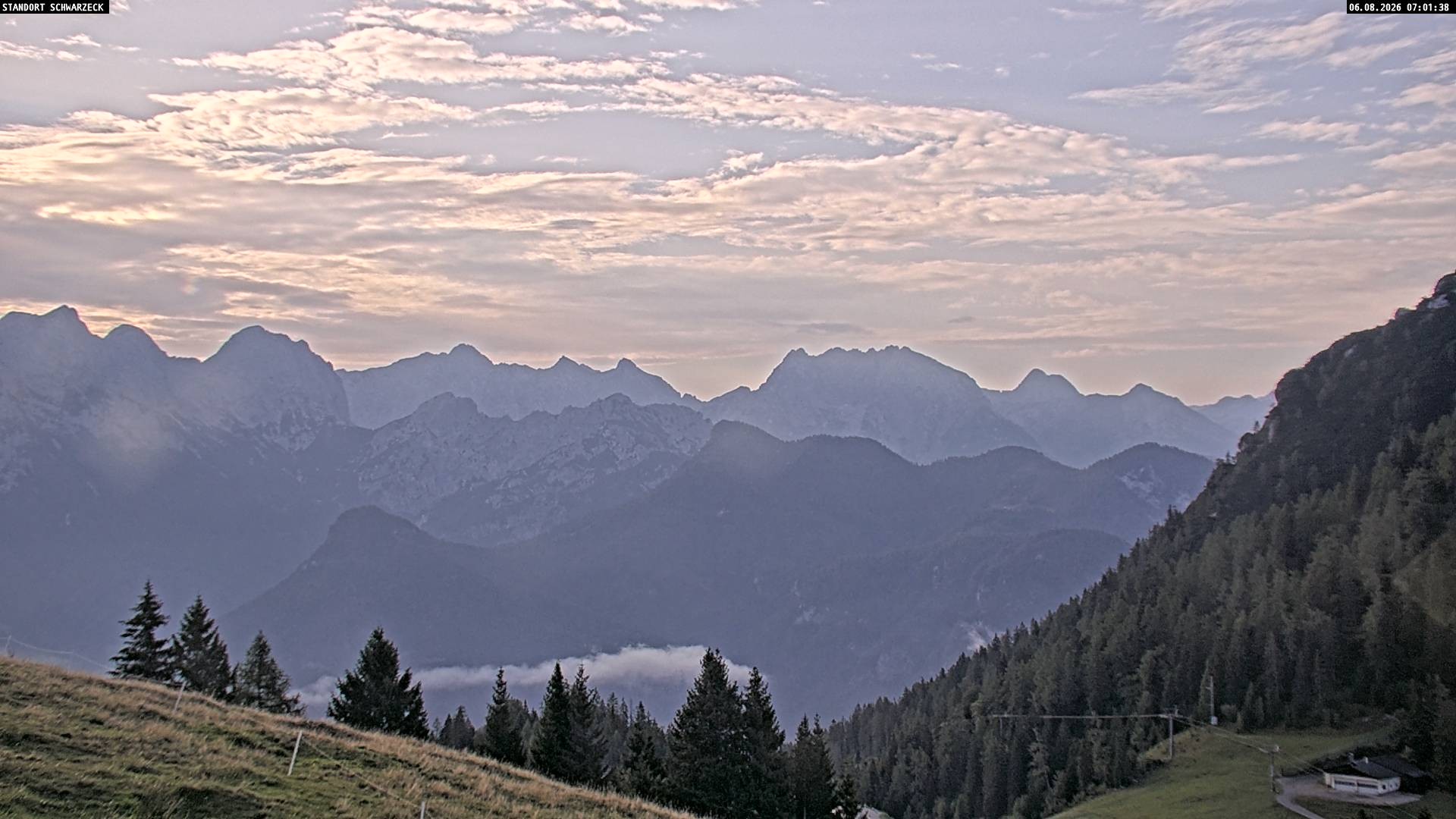 Archived image Webcam Alps of Berchtesgaden from Lofer, Tyrol