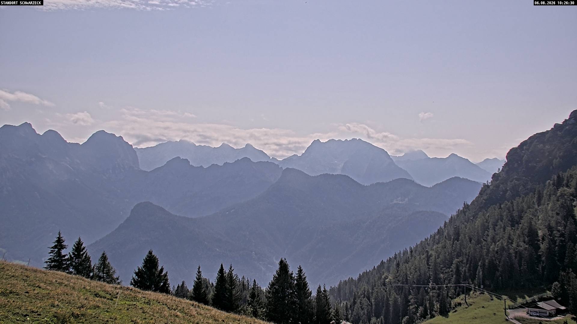 Archiv Foto Webcam Blick von Lofer auf die Berchtesgadener Alpen