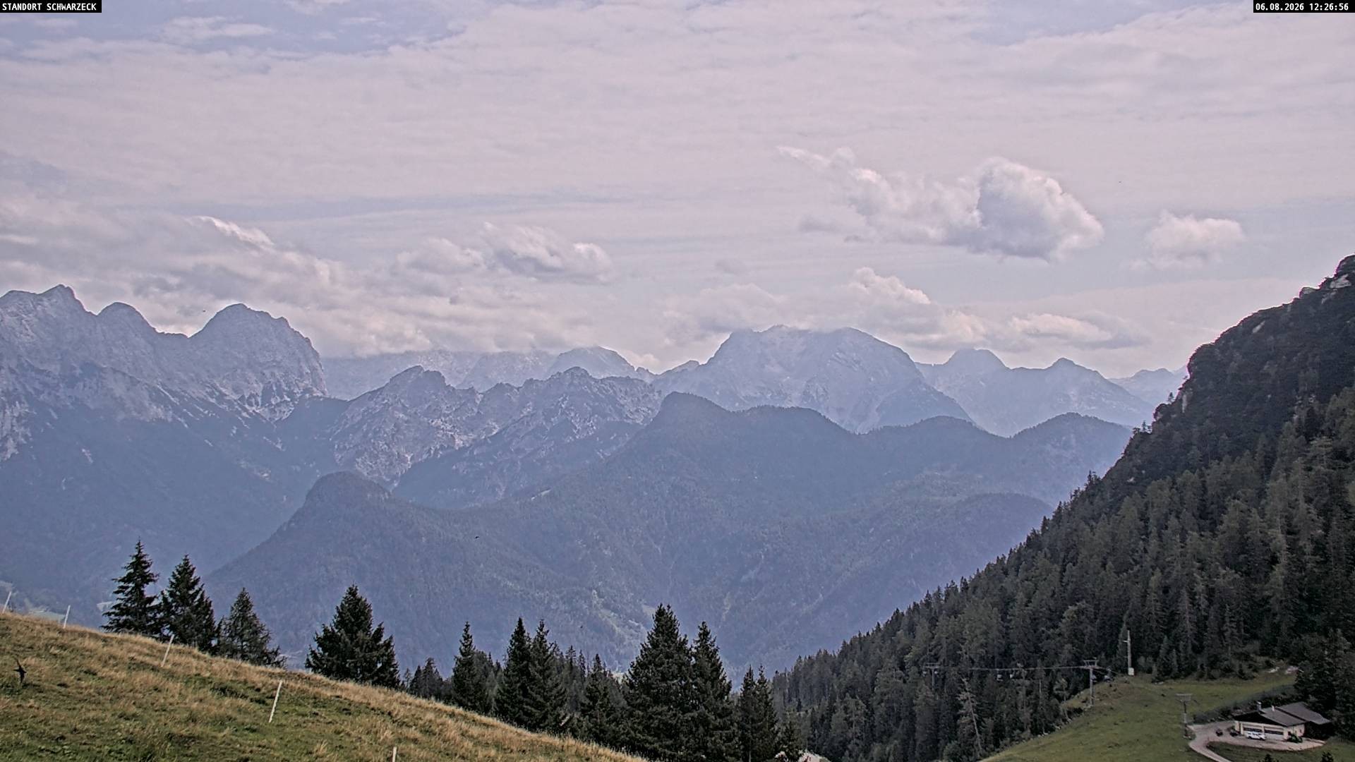 Archiv Foto Webcam Blick von Lofer auf die Berchtesgadener Alpen