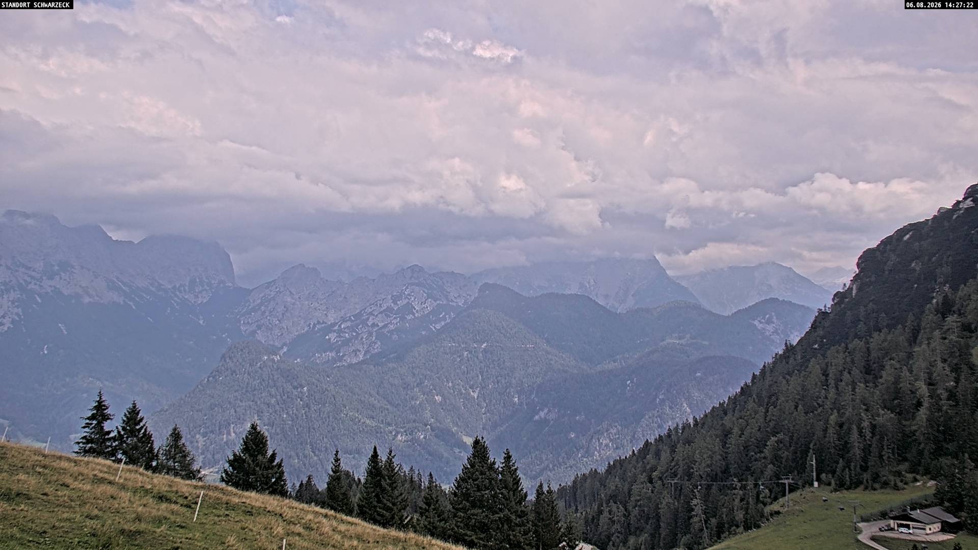Archiv Foto Webcam Blick von Lofer auf die Berchtesgadener Alpen