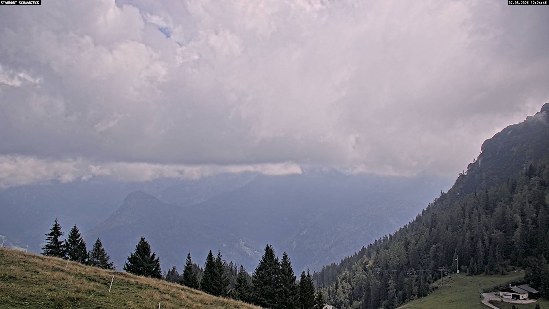 Archiv Foto Webcam Blick von Lofer auf die Berchtesgadener Alpen