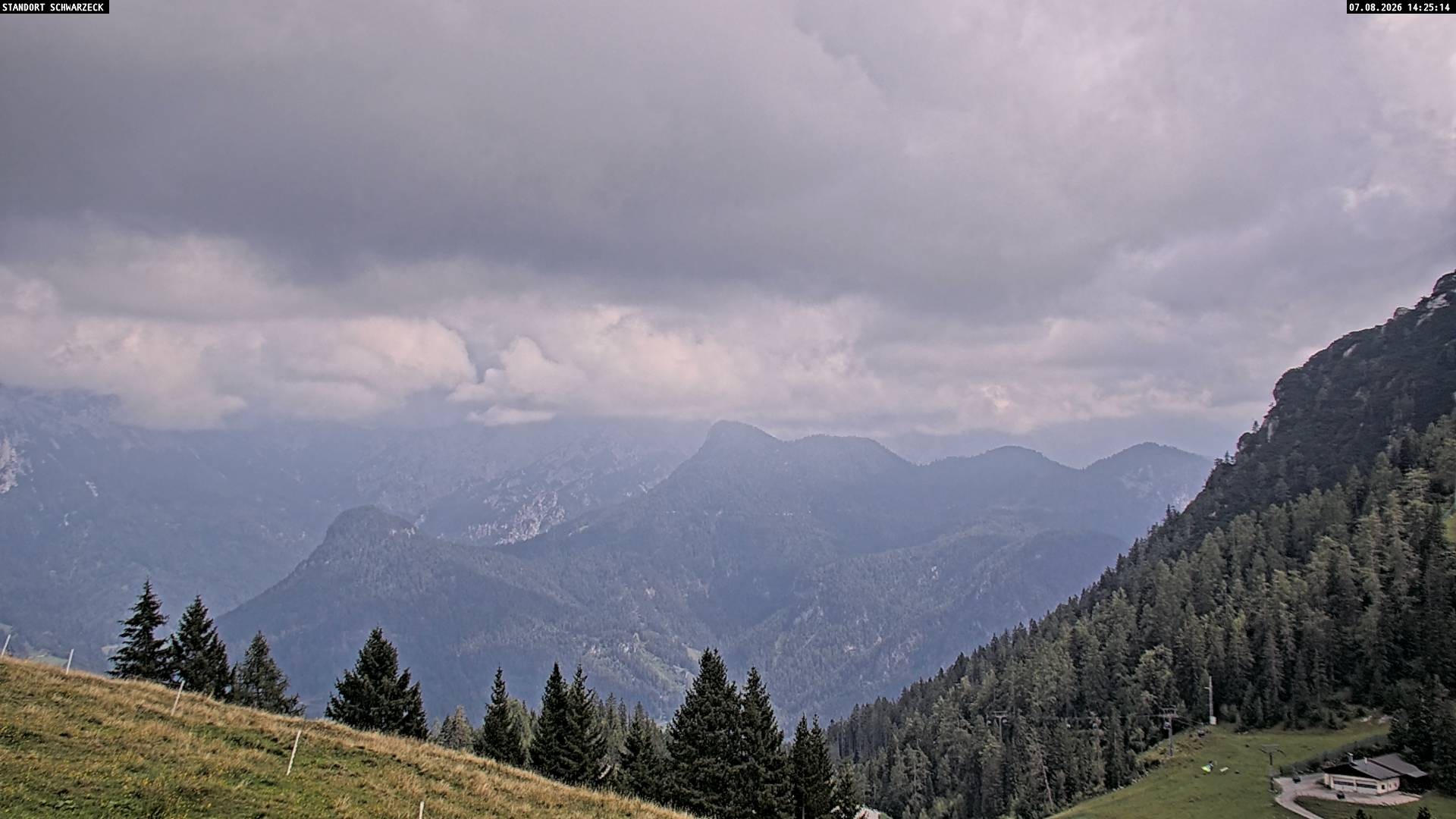 Archiv Foto Webcam Blick von Lofer auf die Berchtesgadener Alpen