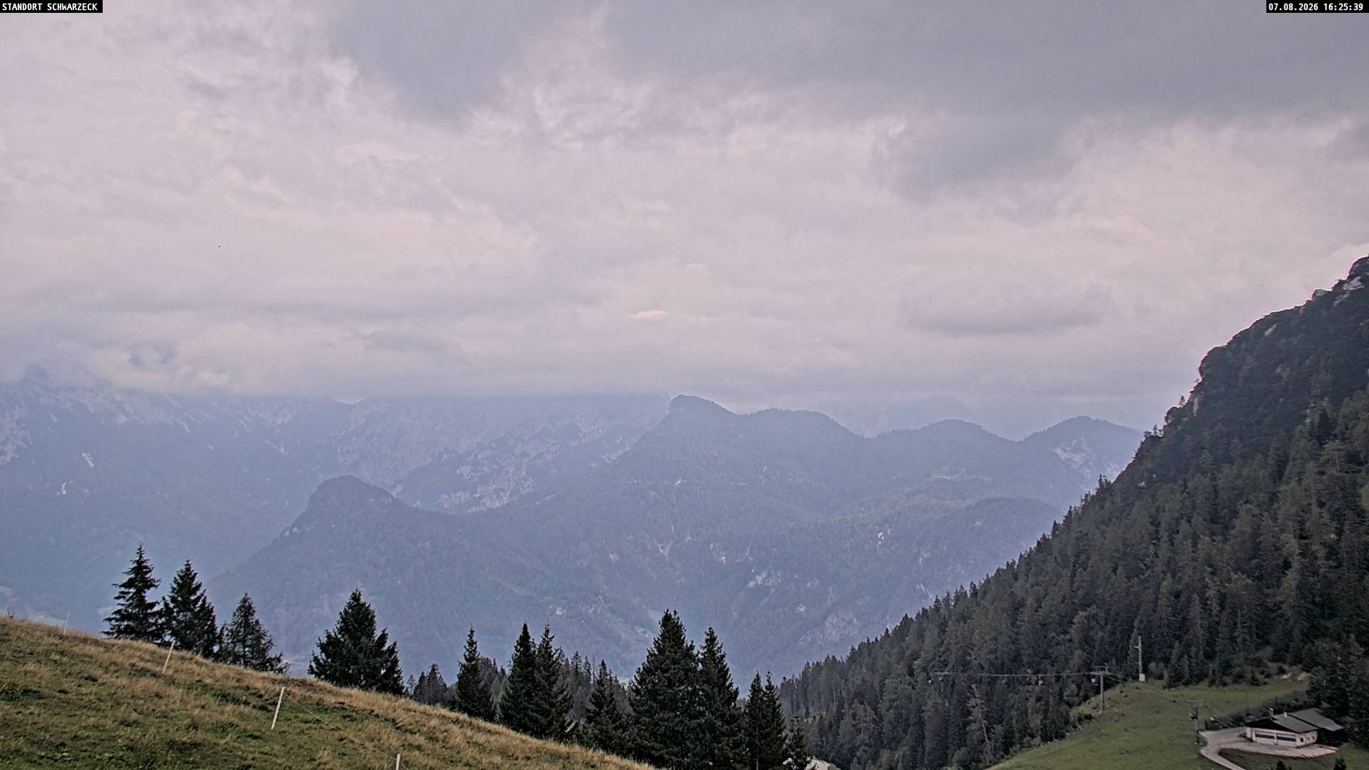 Archiv Foto Webcam Blick von Lofer auf die Berchtesgadener Alpen