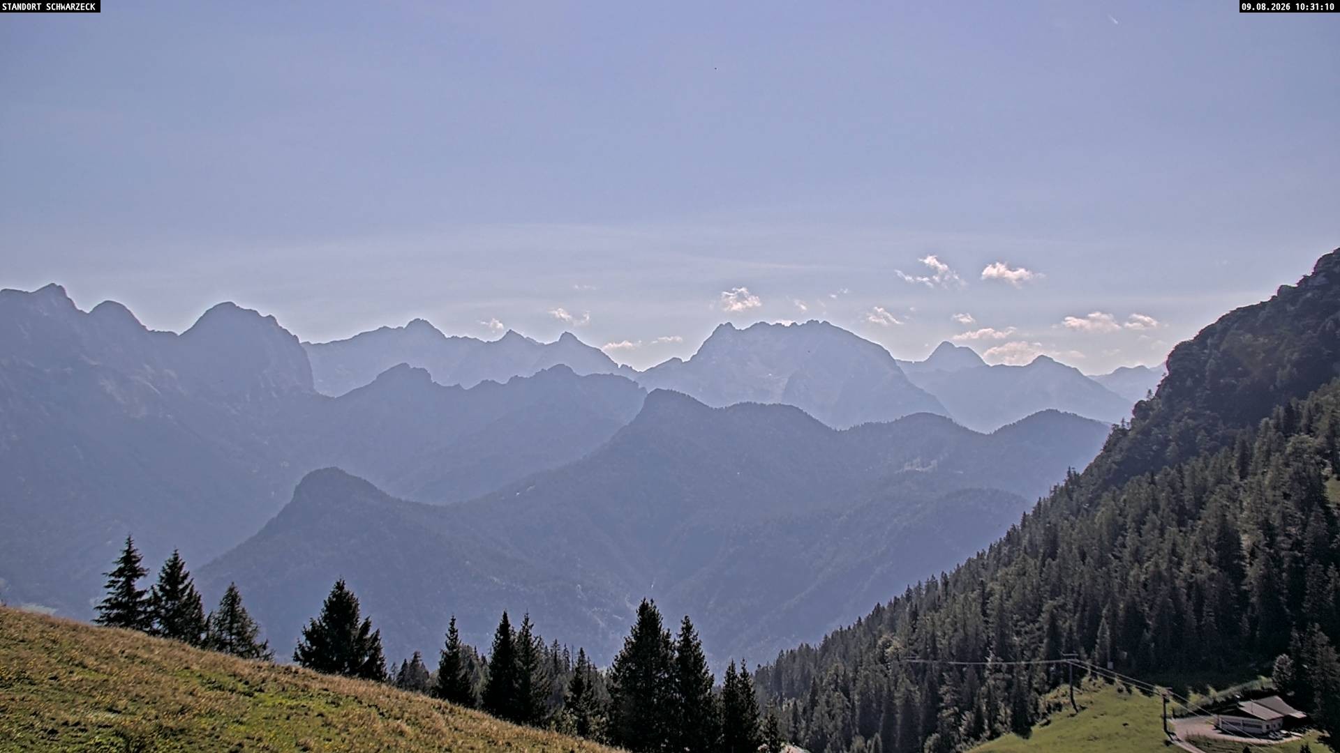 Archiv Foto Webcam Blick von Lofer auf die Berchtesgadener Alpen